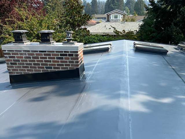Residential Roofing Installation using PVC Membrane by Roofing Formula LLC