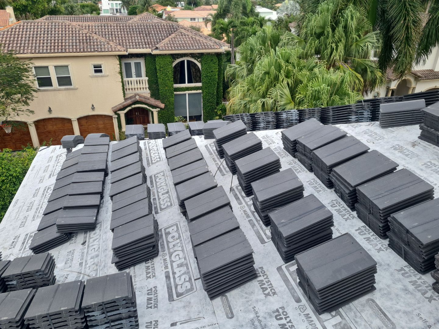 Residential Roofing Installation using Eagle Roofing Tile by BLUES BROTHERS ROOFING
