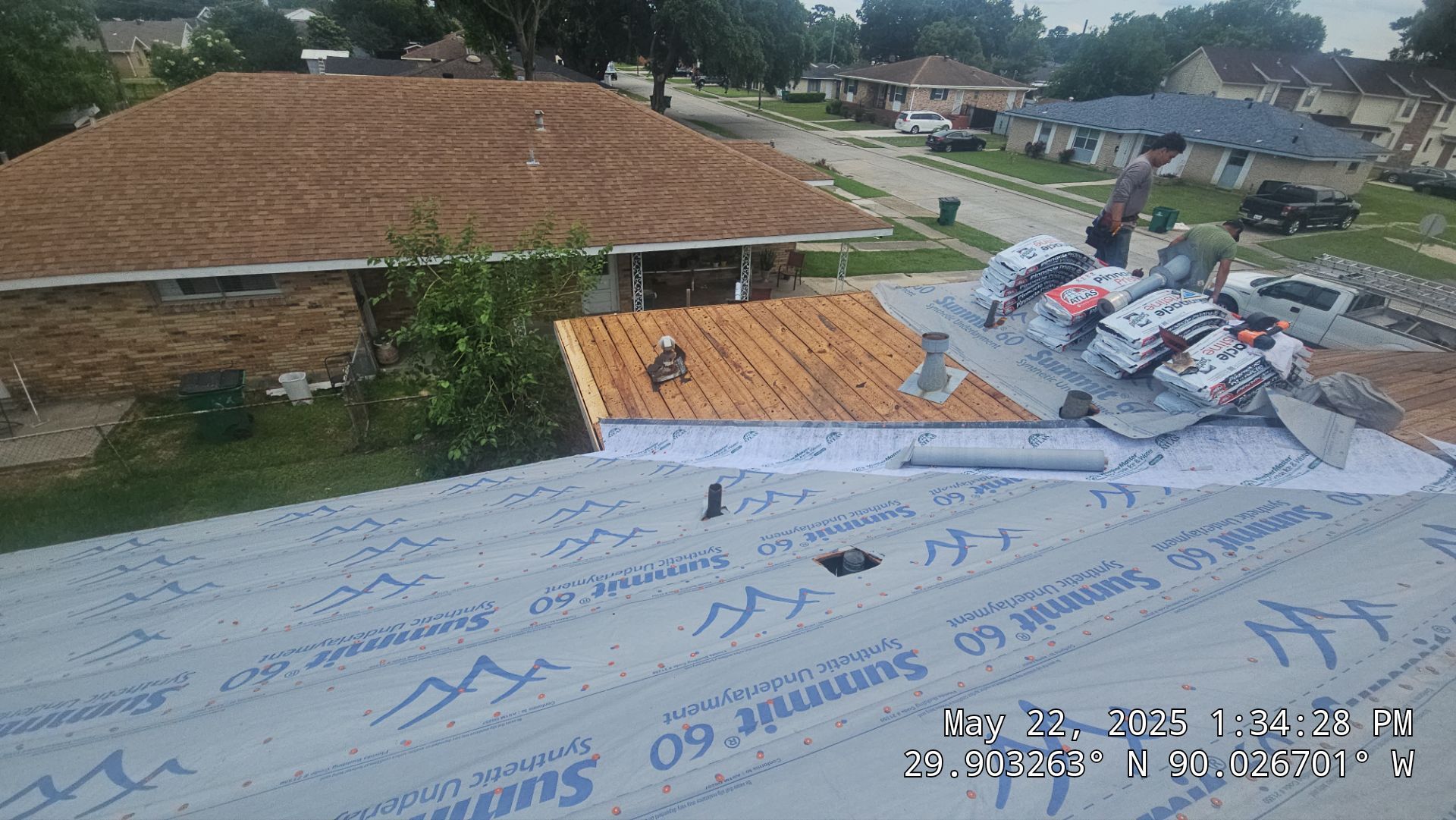 Project in Terrytown by Robertson Roofing & Siding Inc