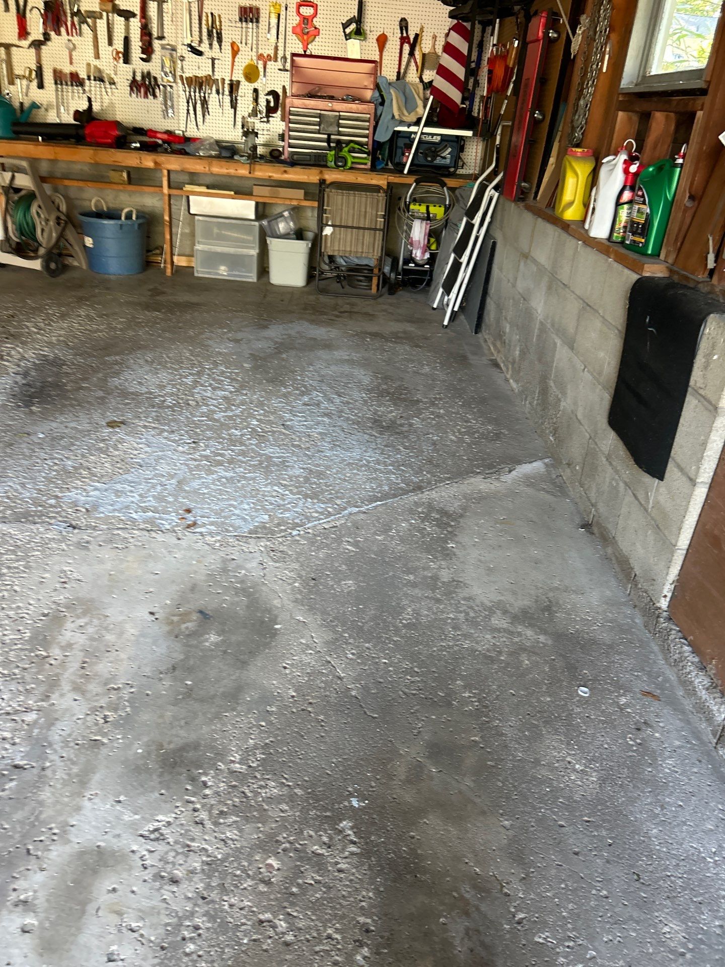 Concrete garage floor replacement  by NG Masonry & Construction LLC