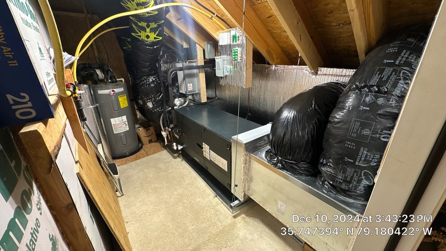 Trane XV20i Split Heat Pump Install  by Nick's Mechanical LLC.