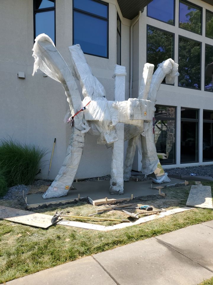 Fence / Retaining Wall using Block then parge by ACE Waterproofing & Basement Solutions