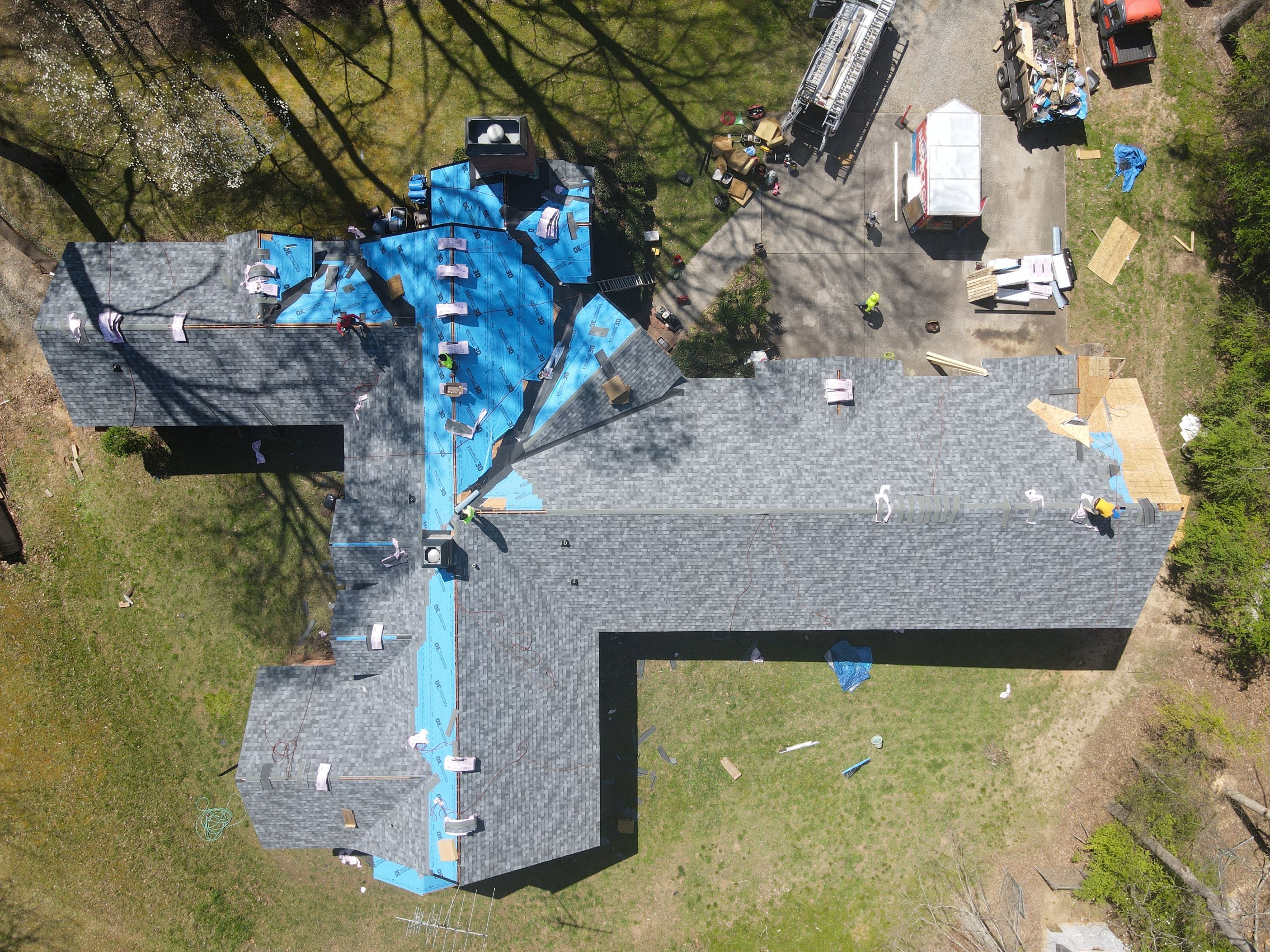 Residential Roofing Installation using Owens Corning by Inspector Roofing and Restoration