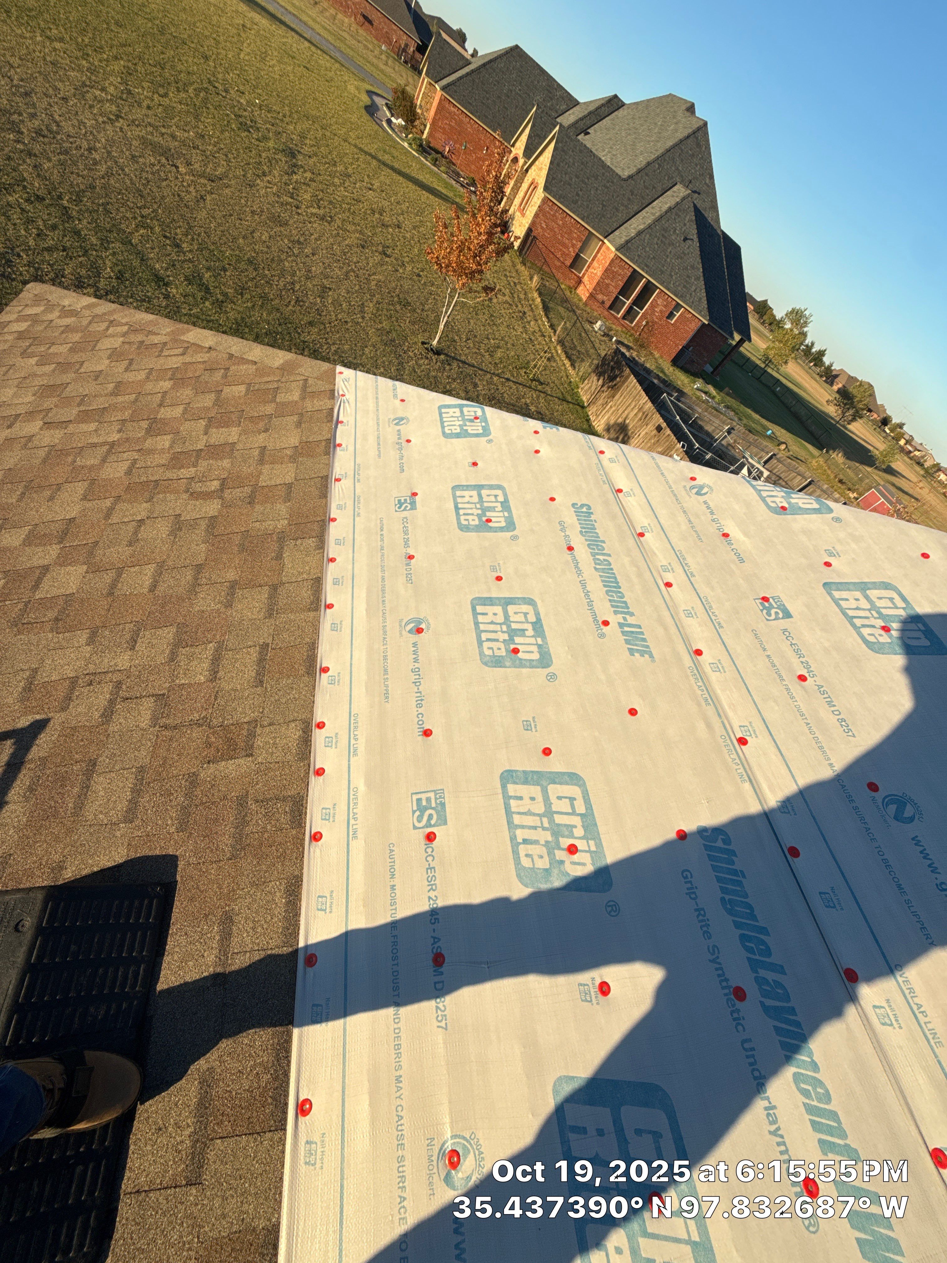 Roof repair due to shady contractor by OAK Roofing Restoration 