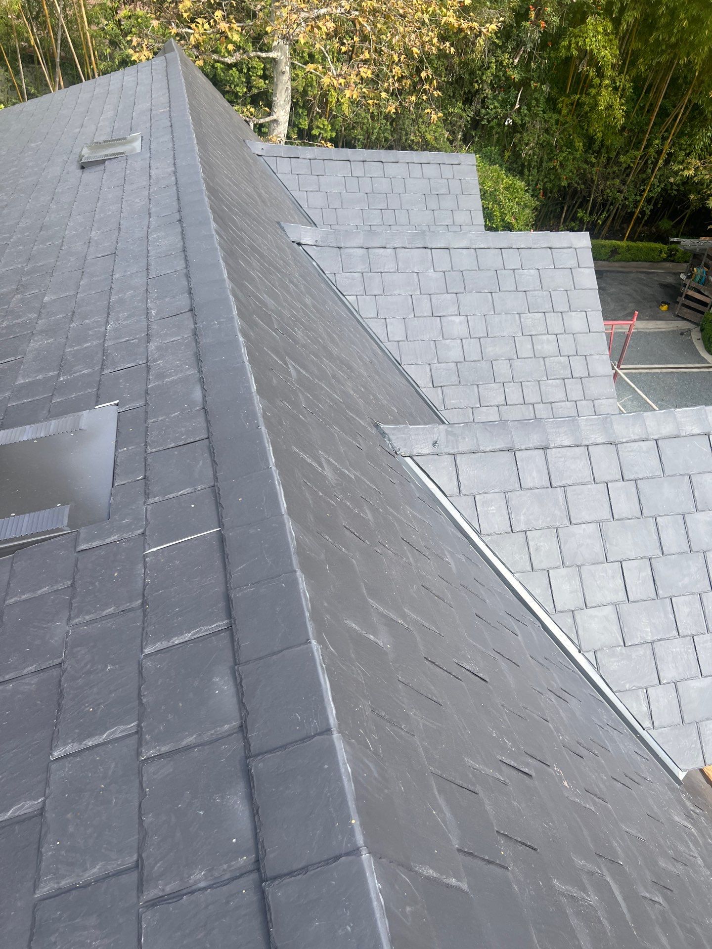 Synthetic Slate Tile Project in Brentwood by Hull Brothers Roofing