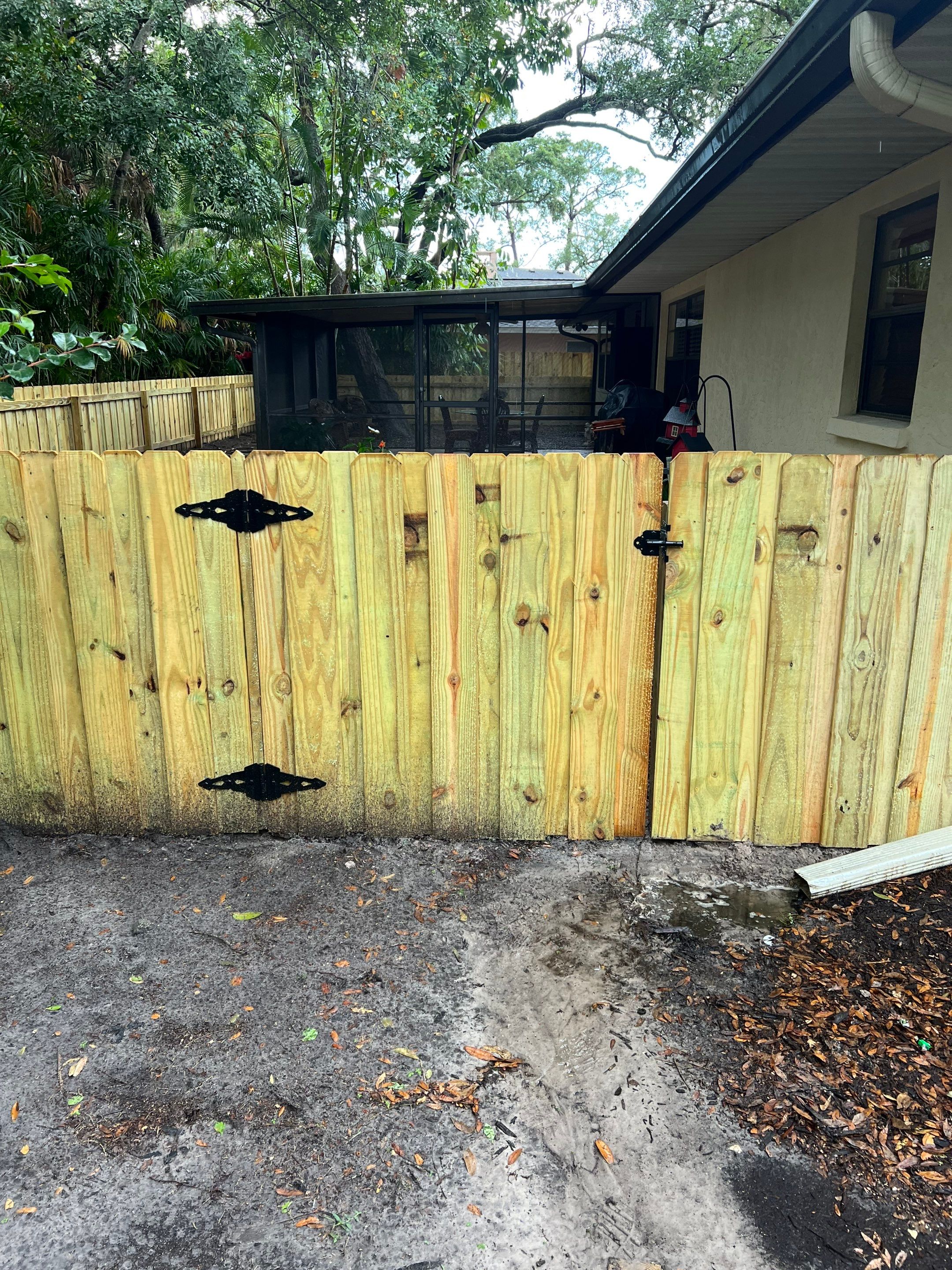 Sarasota, FL 4ft. Tall Treated Board on Board Fence by Asap fence and gates, LLC