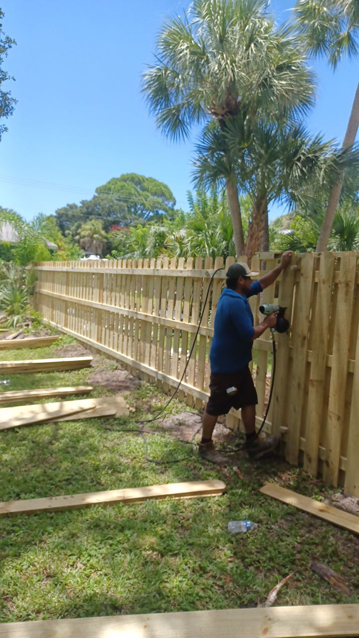 Nokomis, FL 6ft. Tall Treated Wood Shadowbox  by Asap fence and gates, LLC