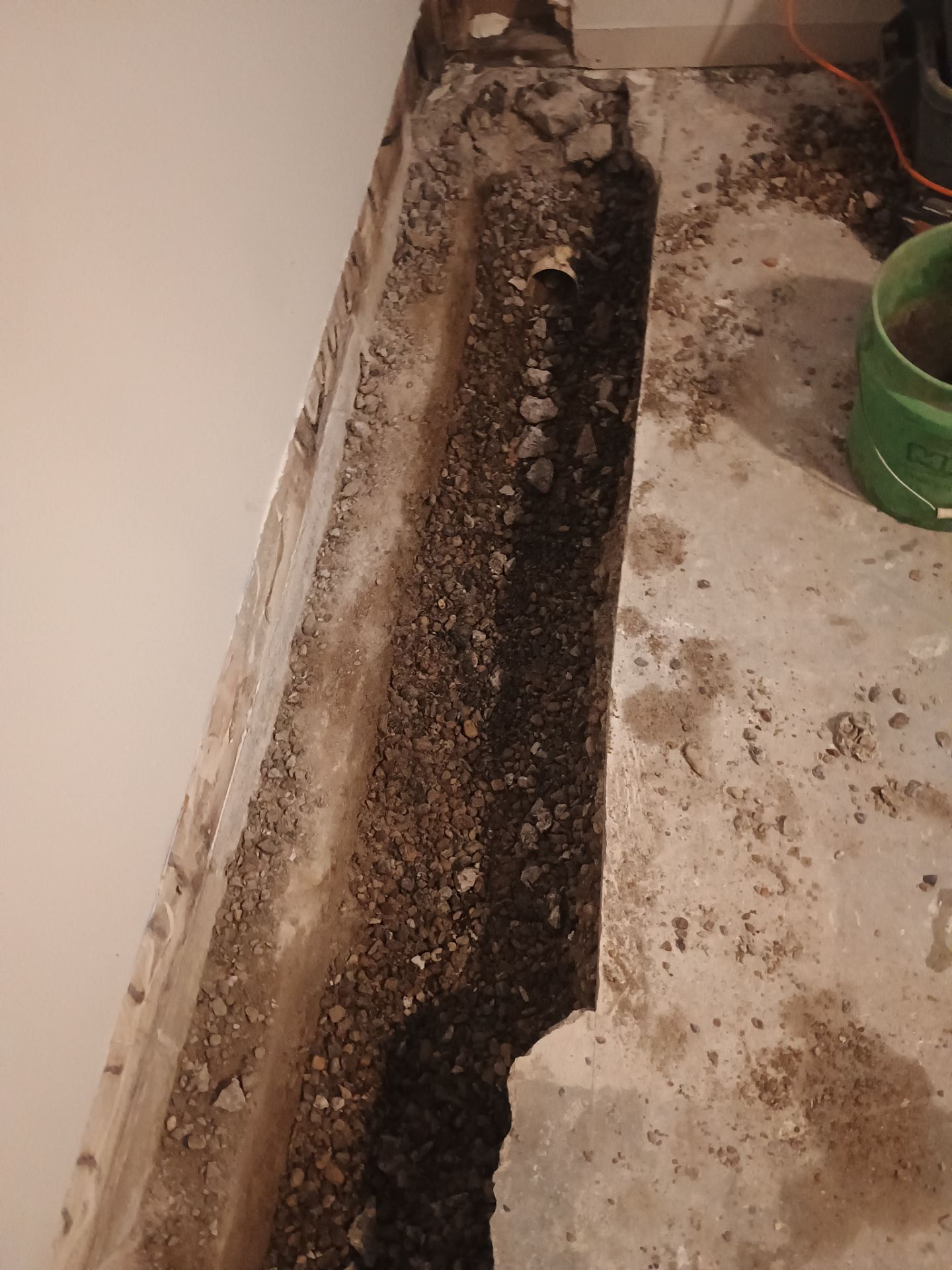 Drain tile for Kael in New Brighton by Waterproofing Northeast