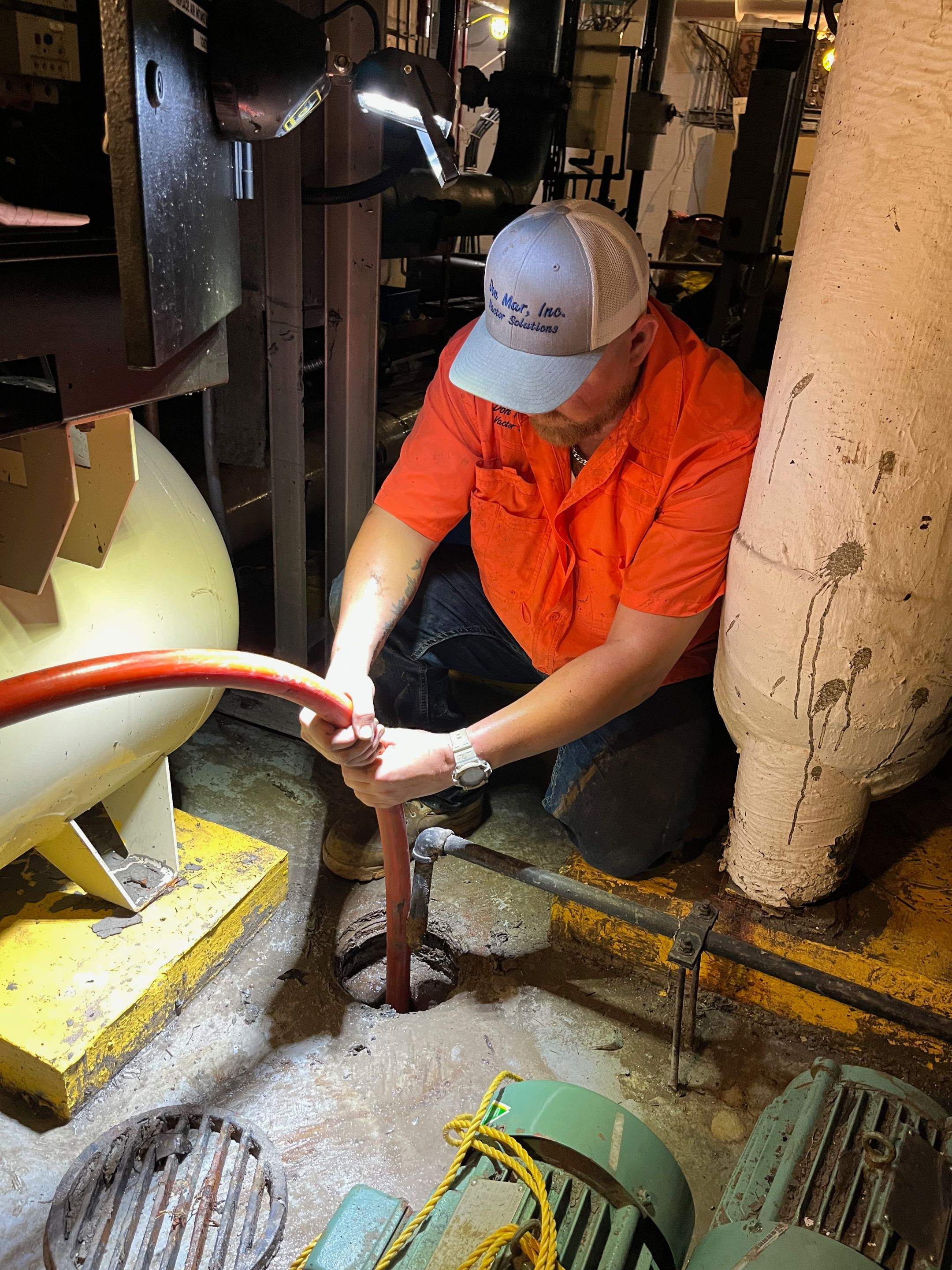Ritz-Carlton NW Service Area Drain Cleaning by APS Power & Water