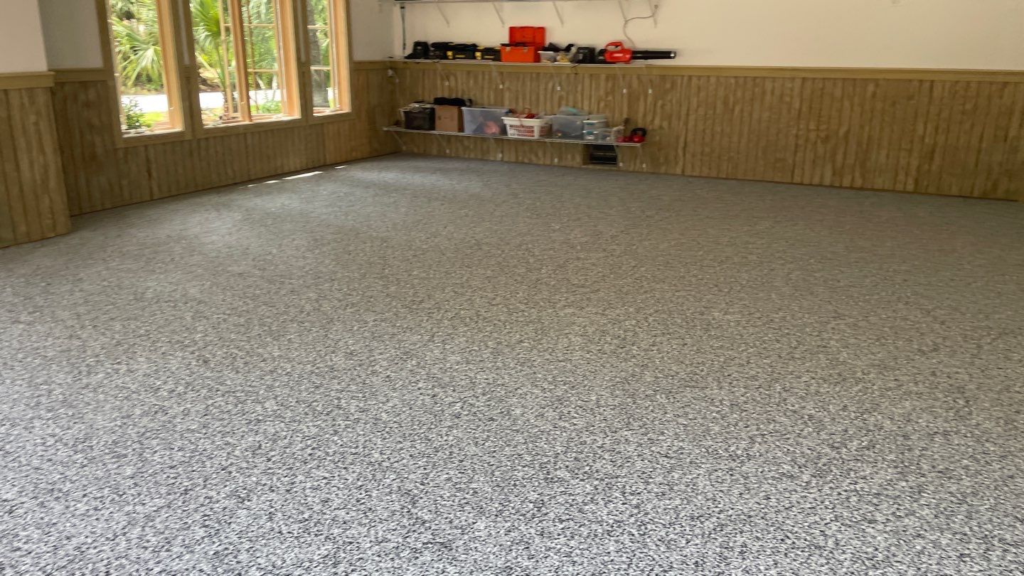 Garage TransFLOORmation using Domino by Innovative Concrete Coatings 