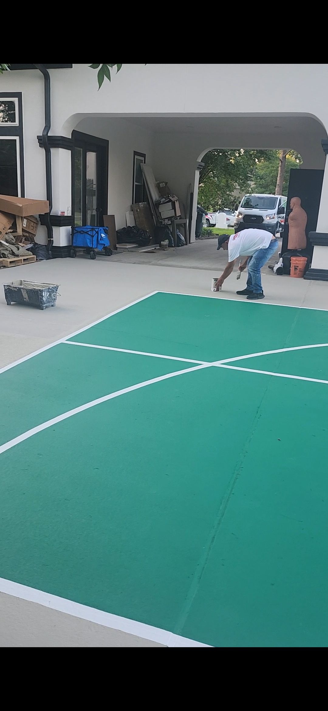 Tomball - Pickleball and Basketball courts by Fresh Coat Painters of NW Houston