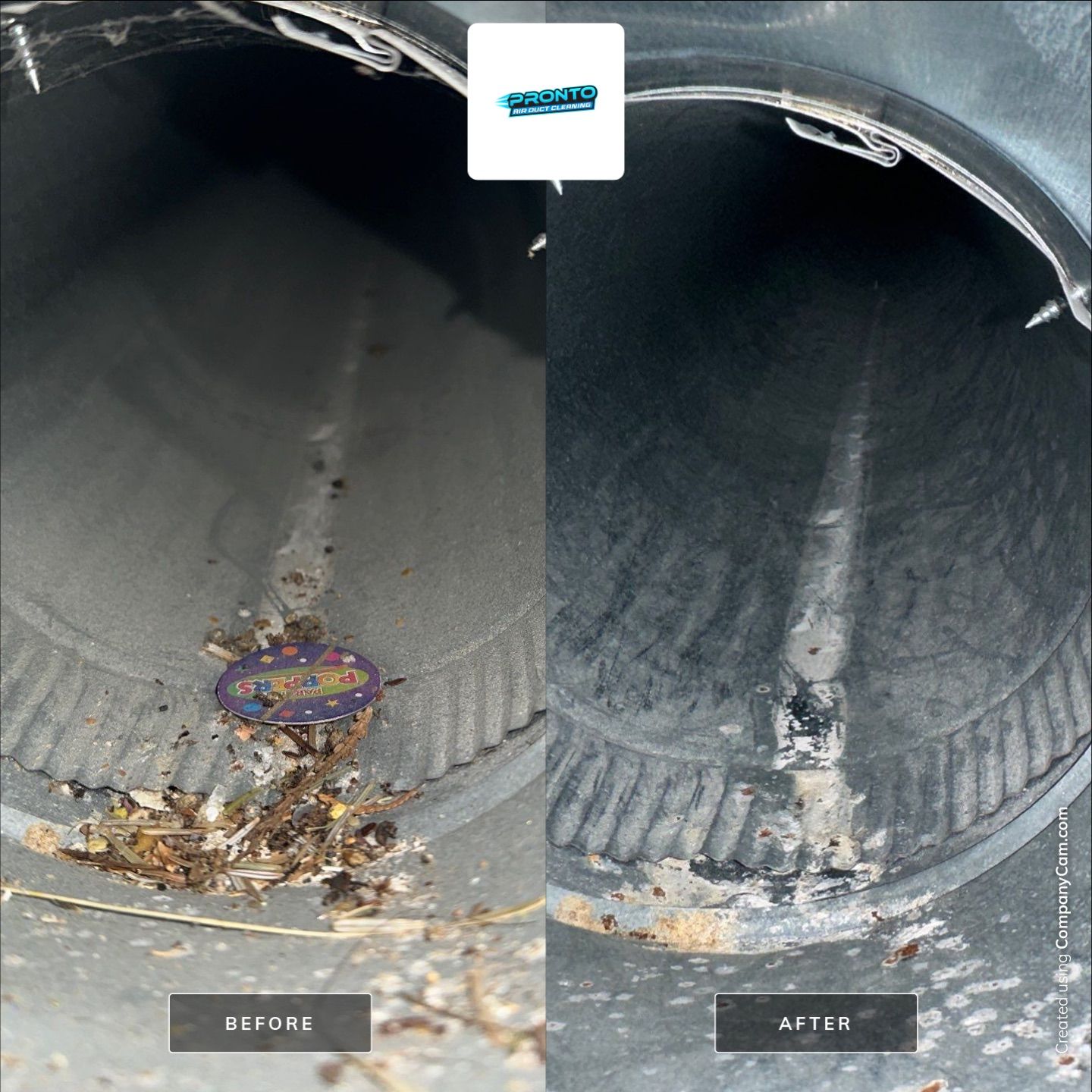 Duct Cleaning using Commercial vaccum by Pronto Air Duct Cleaning