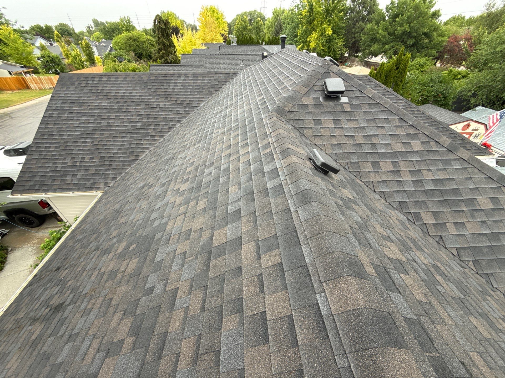 Architectural Shingle Roof Replacement and New Ventilation in Boise by Olive Roofing