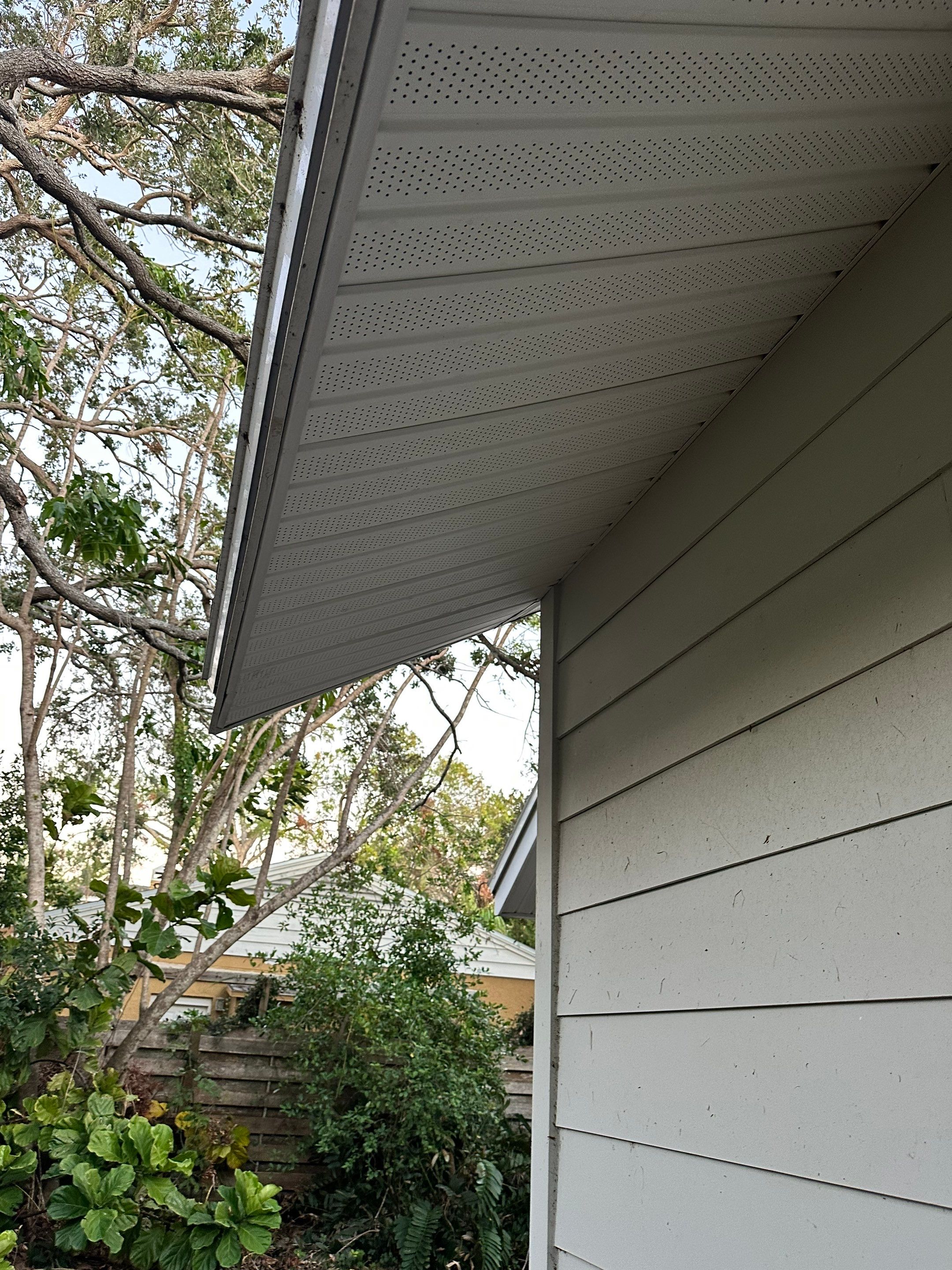 Replace All Soffit in the House in Sarasota FL by Gutter Professors