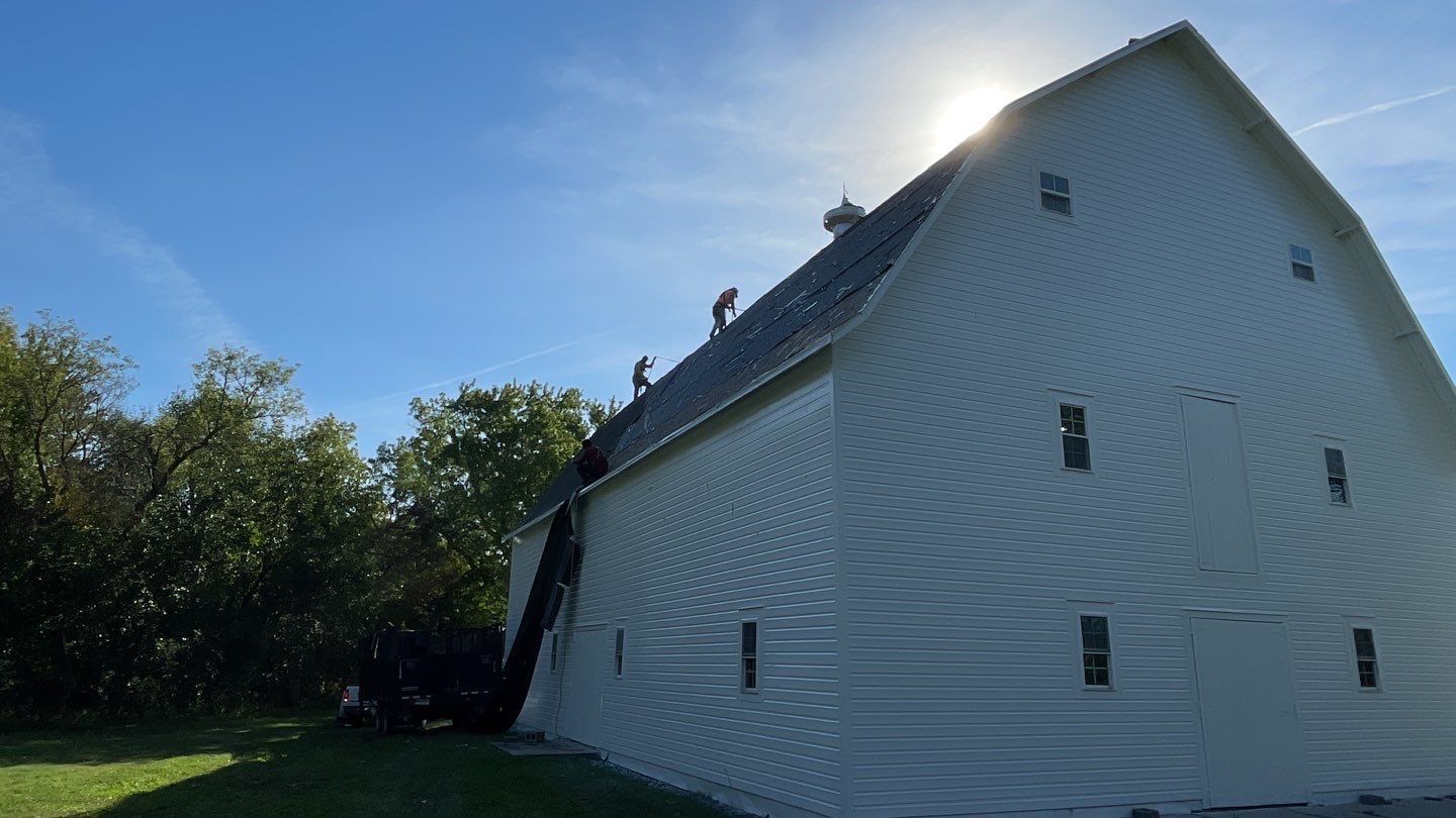 Barn Reroof using Owens Corning Duration Terra Cotta by Lightning Exteriors