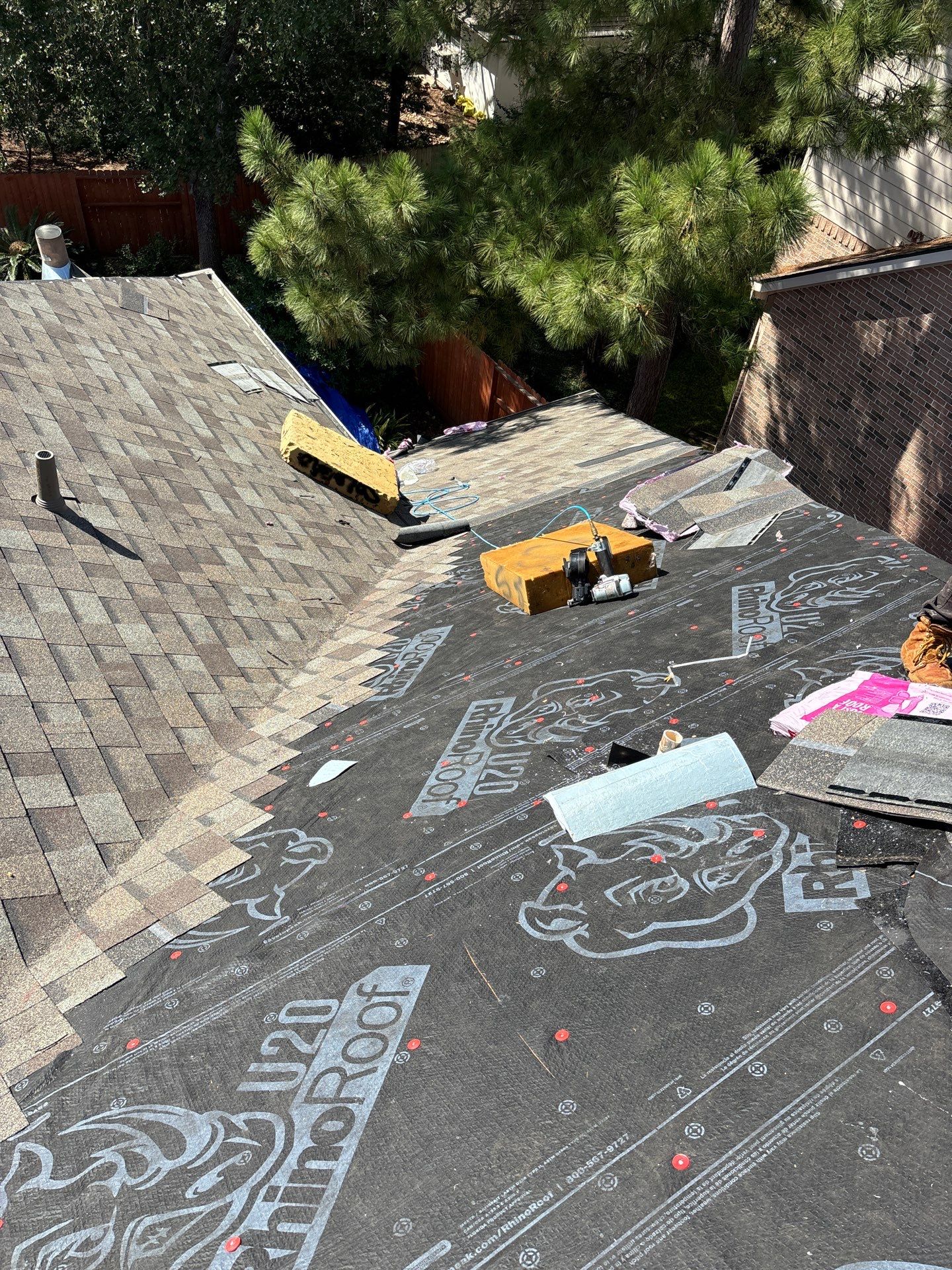 Residential Roofing Installation using Owen's Corning Duration (Lifetime) Shingles by Roof Repair Company