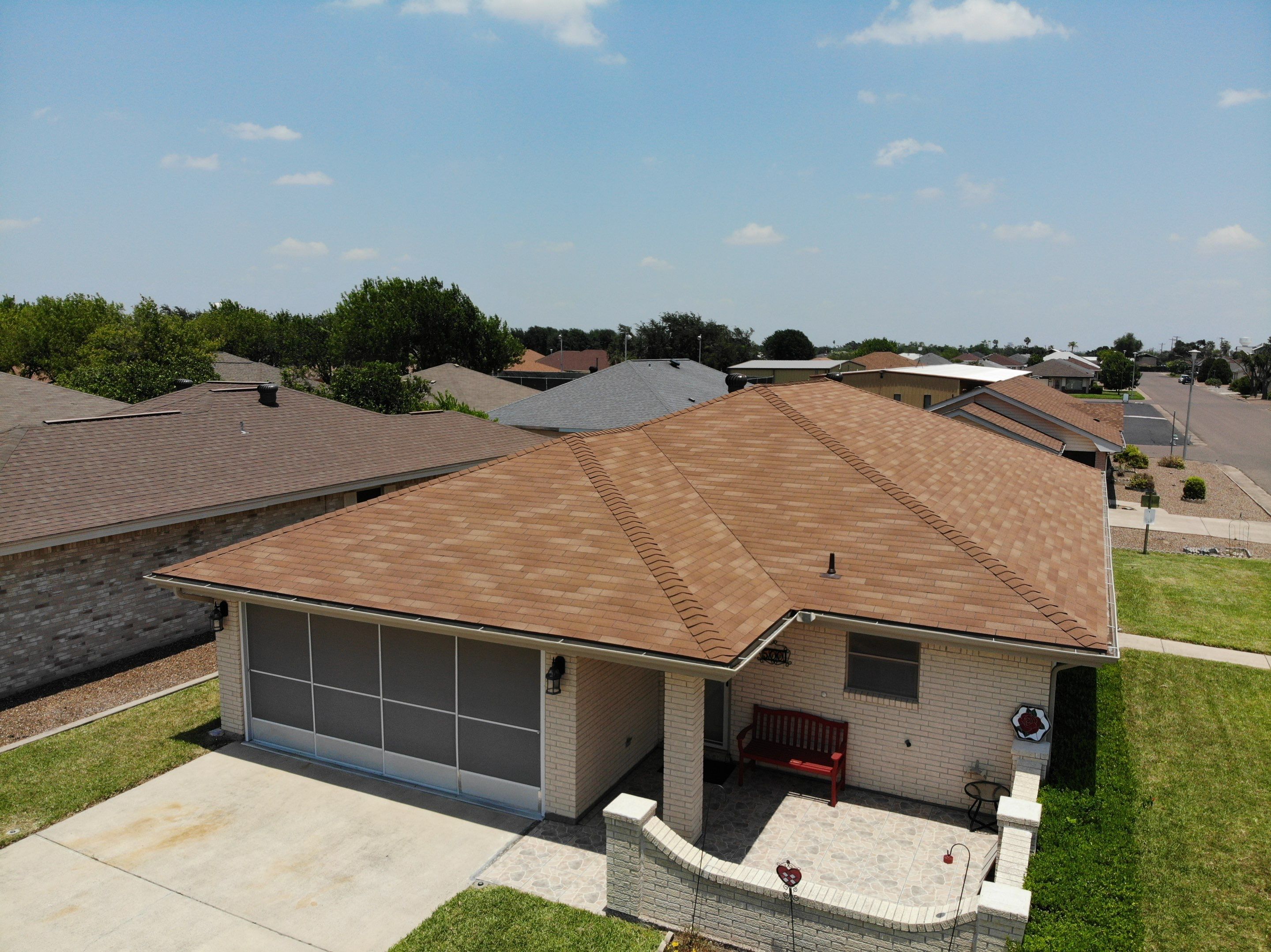 3 Tab Shingle Roof using Owens Corning Supreme by Bison Roofing