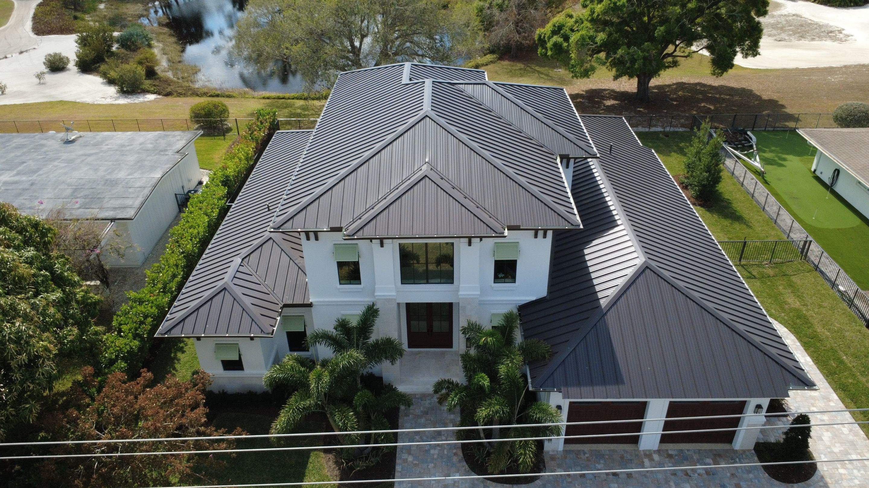 Kynar (Color Coated) Standing Seam Metal Roof Installation by Sailfish Roofing