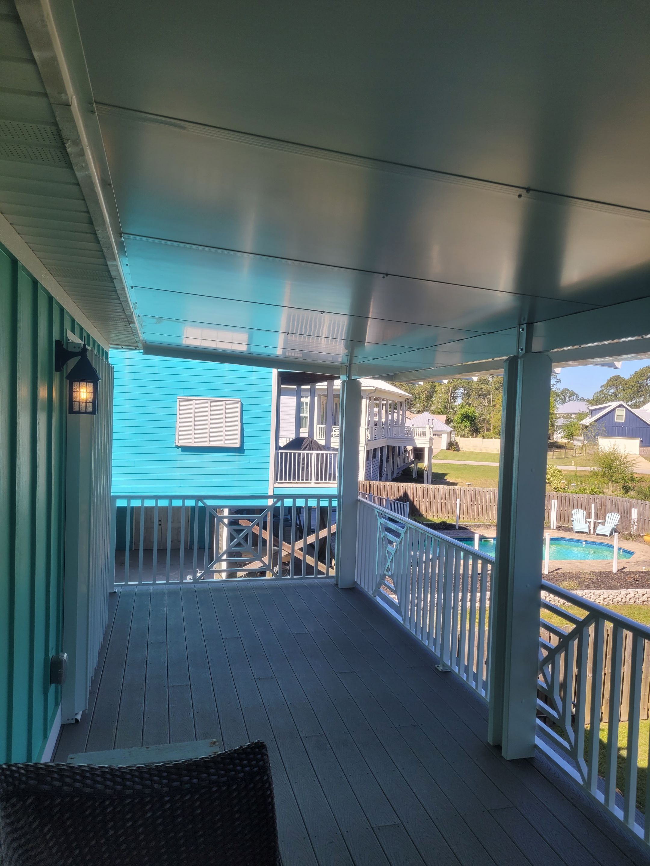 Elevated Patio Cover w/Pergola Trim by Titan Sunrooms