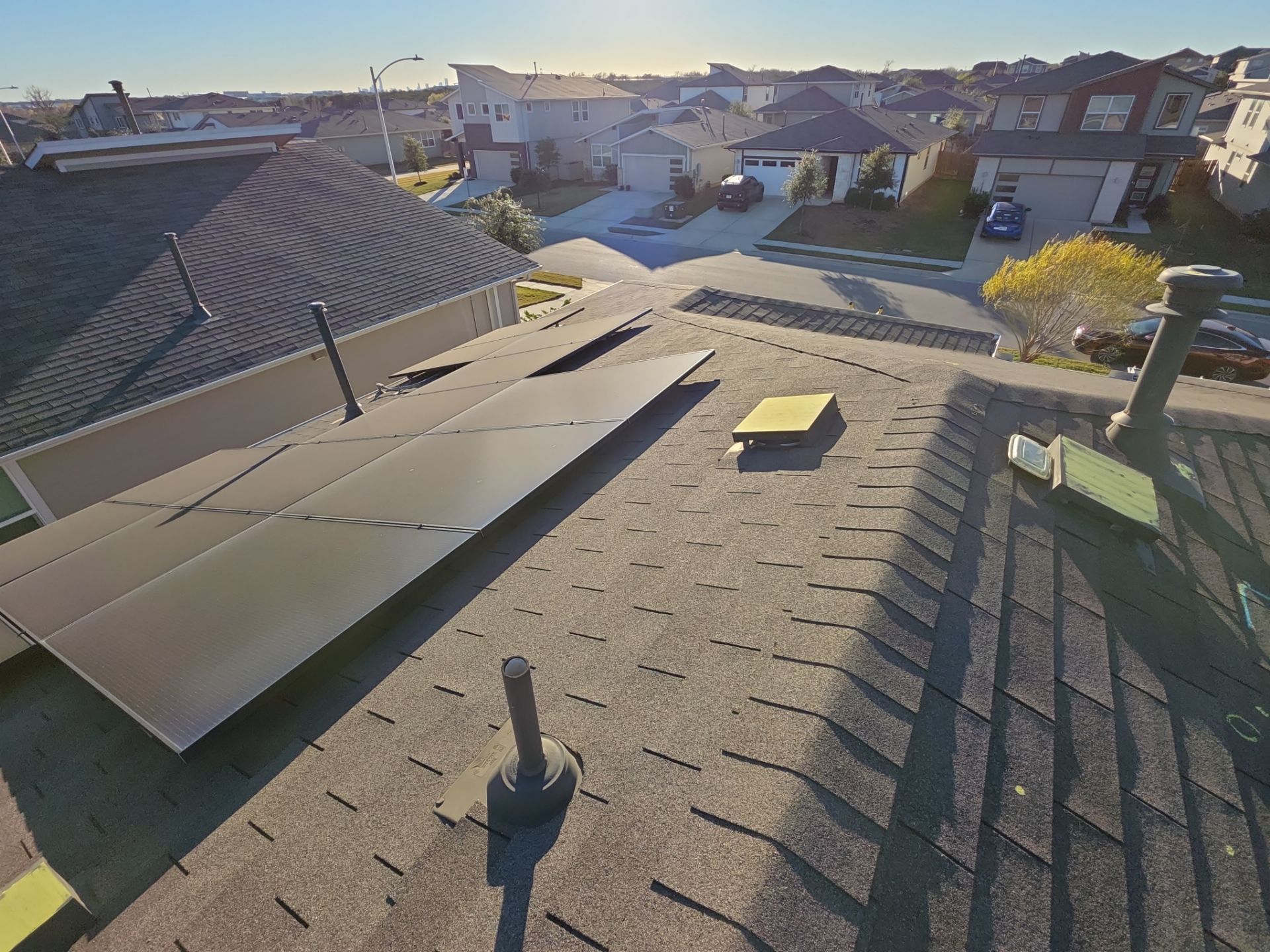 Hail Damage Restoration Including Roof Replacement and Interior Repairs in Austin by Caliber Restoration LLC