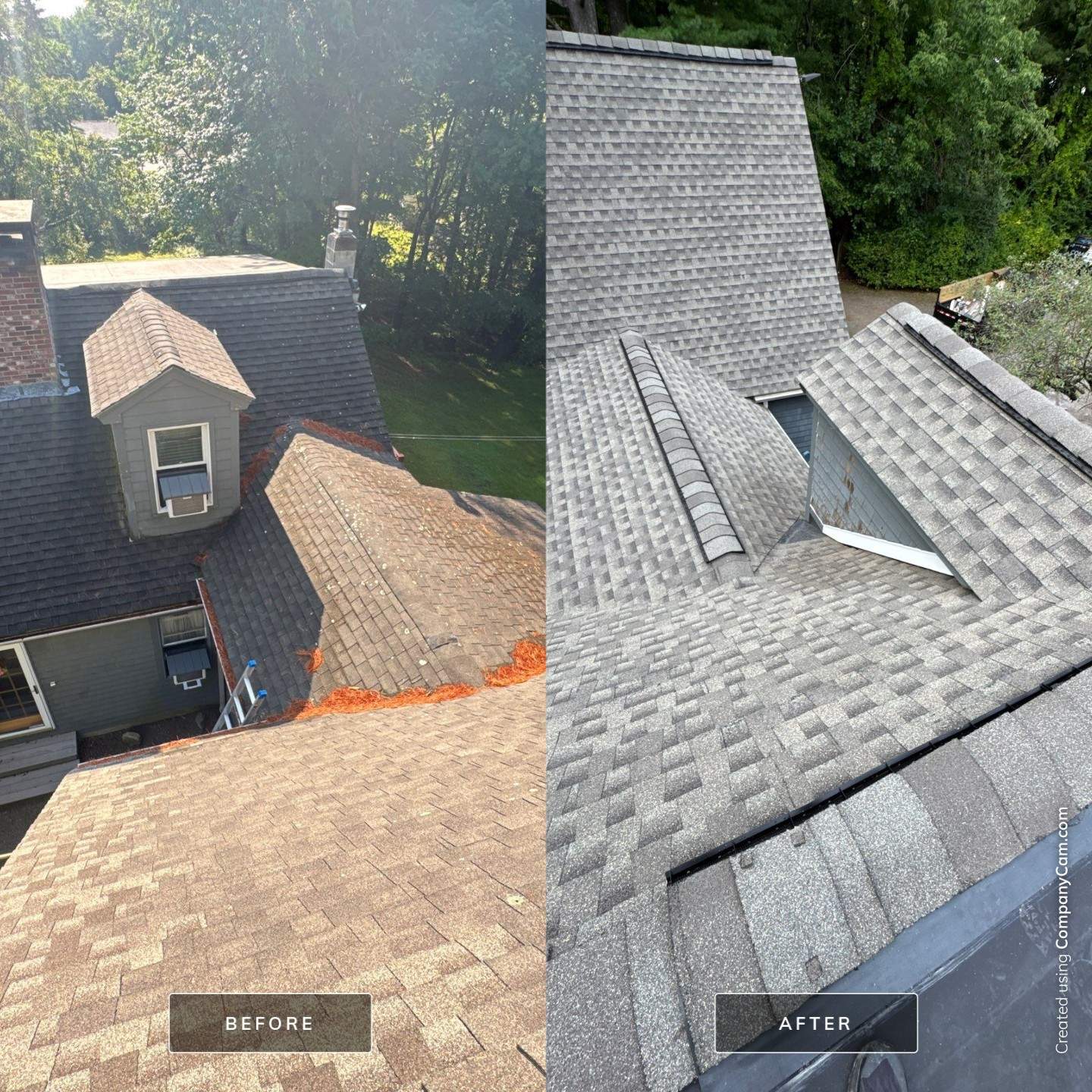 Dead Valley Roof Repair and Replacement in Kensington, NH &mdash; GAF Timberline Weathered Wood — additional view by Compass Exteriors