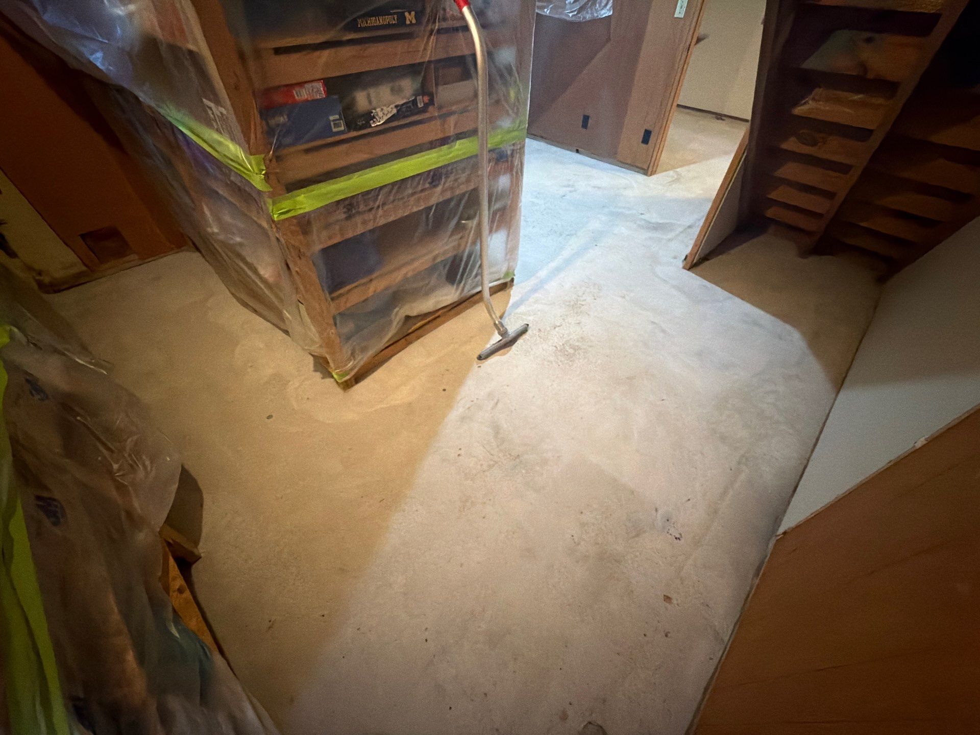 Basement Epoxy Flake Floor Installation and Surface Repair in Montague by Gordon Painting