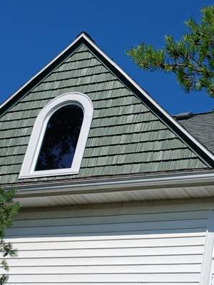 Gable siding and windows!