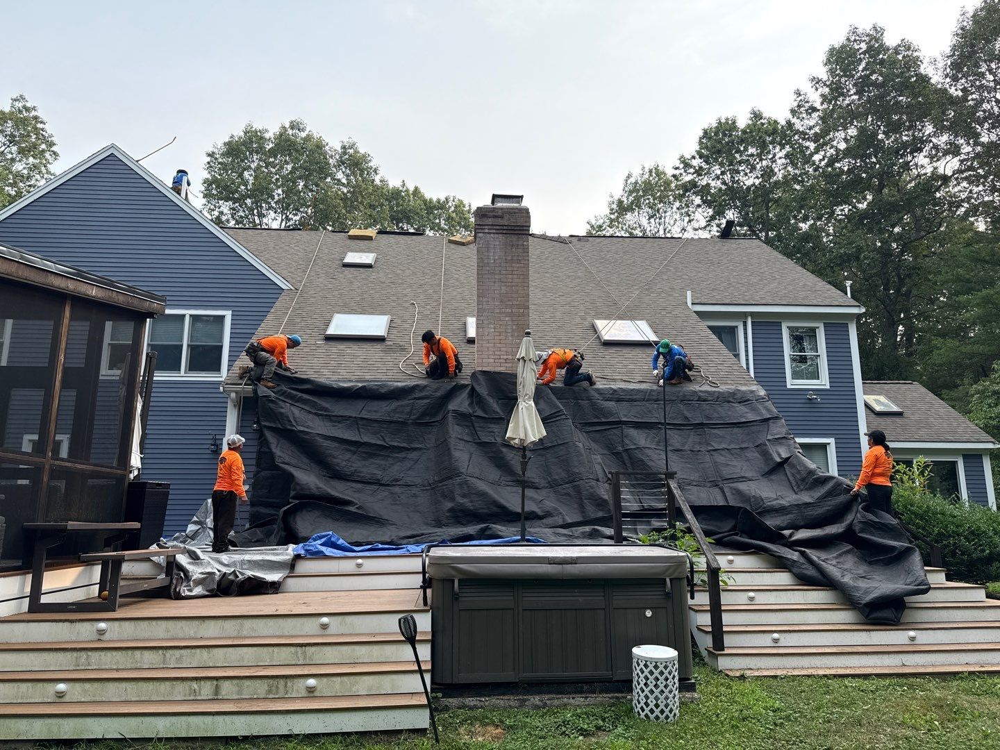 Solar-Ready Roof Replacement with GAF Pewter Gray Shingles & VELUX Skylights by Sensible Home Solutions