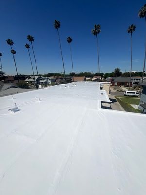 New Drainage and Silicone Membrane Installation using American Standard Coatings Silicone-S