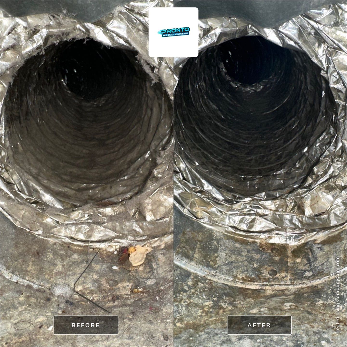 HVAC Duct Cleaning + Dryer Vent Clogged by Pronto Air Duct Cleaning