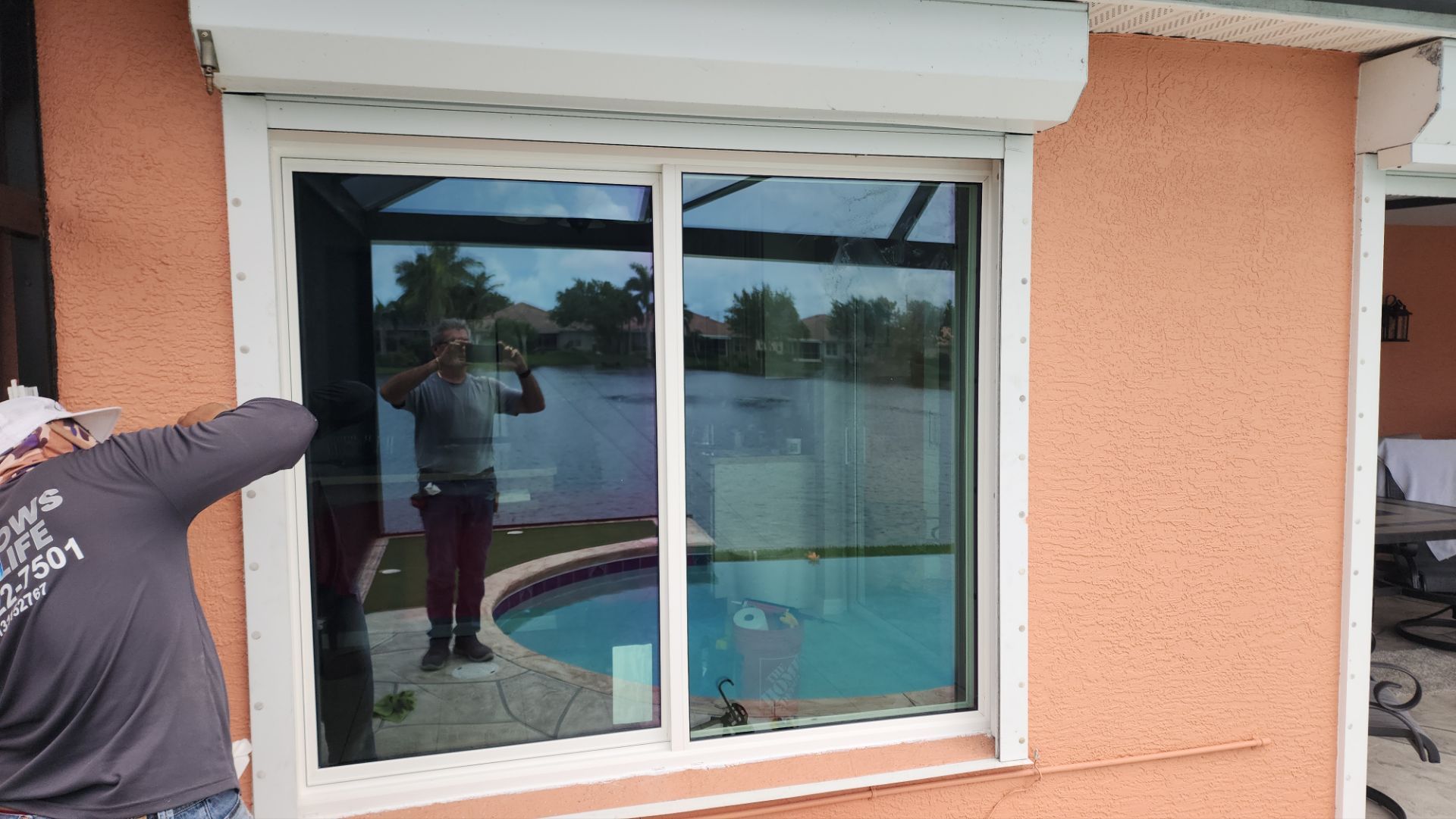 Window Installation using PGT Vinyl by Windows For Life 