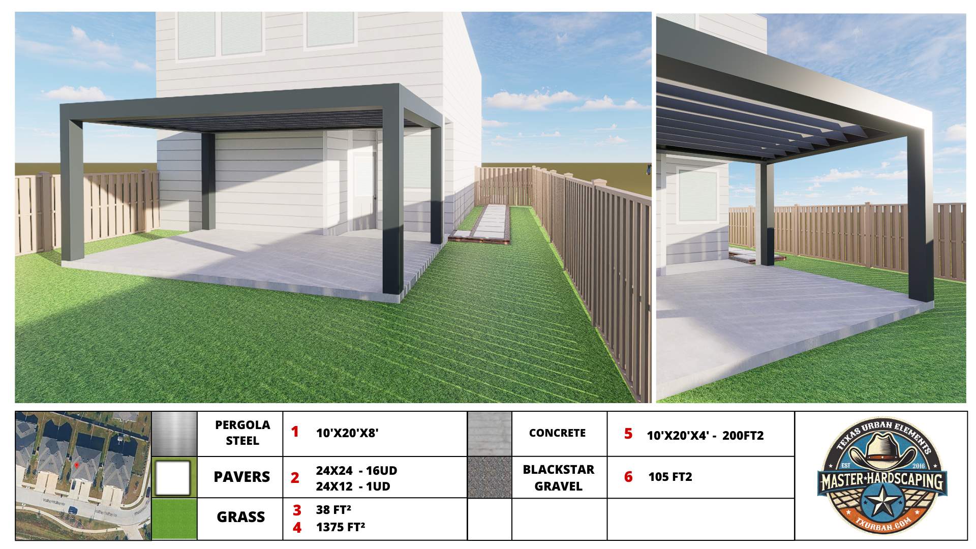 Approved! Axel’s Full Backyard Vision Secured with Our 3D Design Service! 📄✅ by Texas Urban Elements