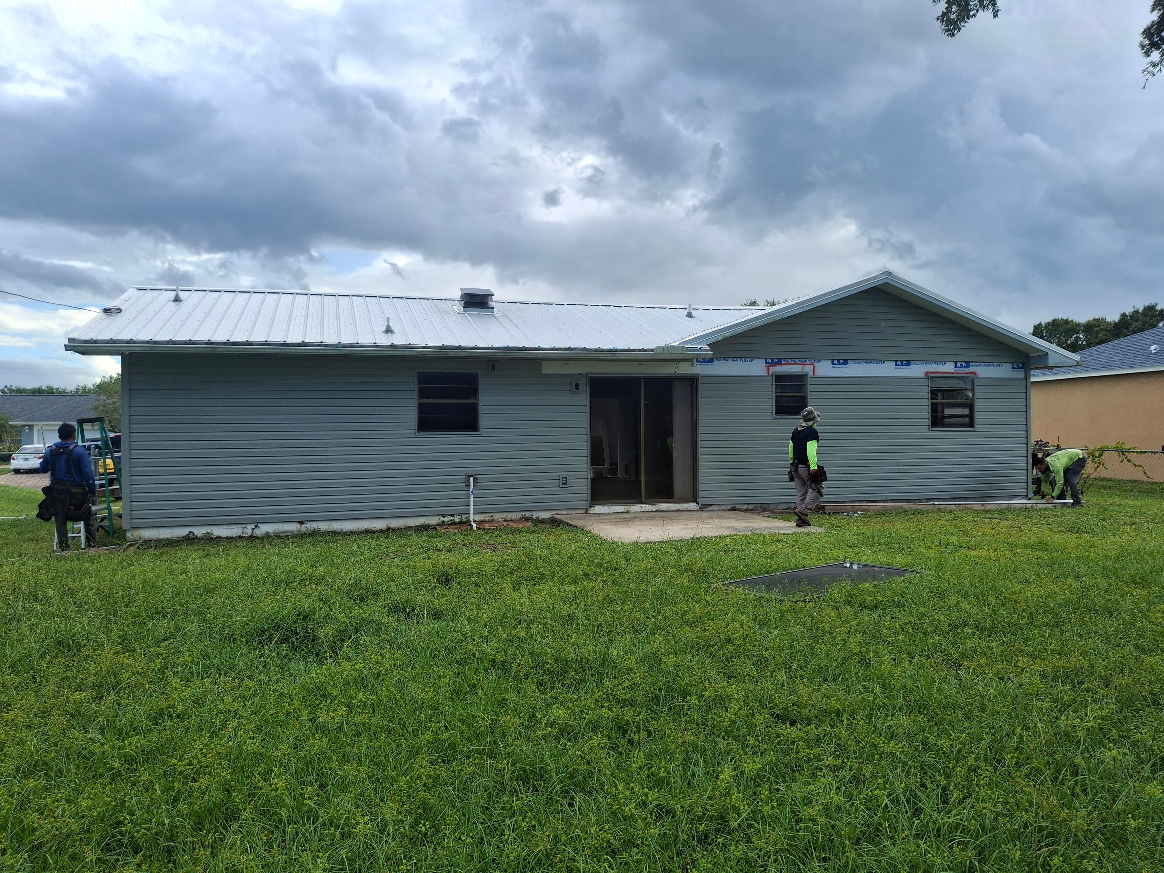 Vinyl Siding Installation and Structural Wood Rot Repair in Palm Bay by Florida Roofing and Renovations Inc.