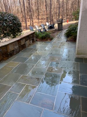 travertine  using Concrete Sealant