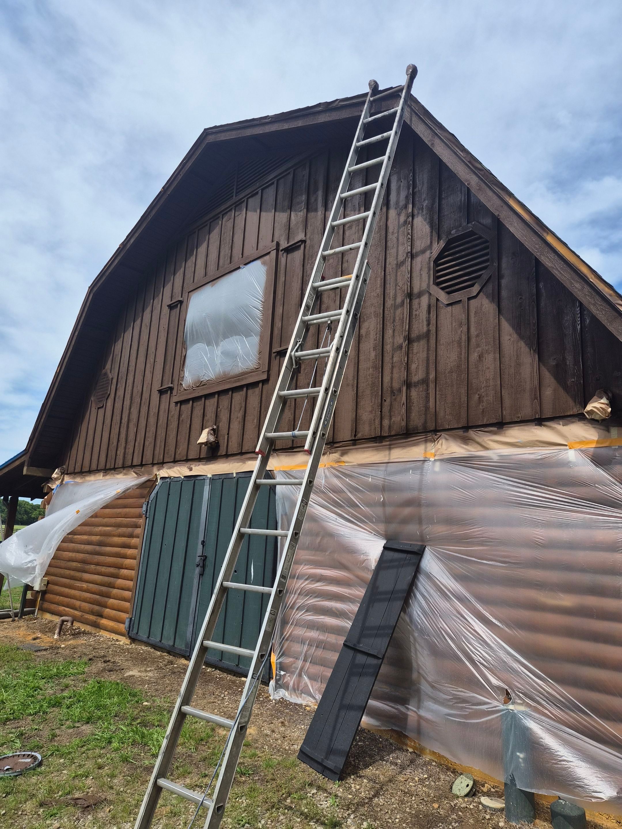 A Complete Exterior Refresh for a Custom Log Home & Property in Alba, Texas by Quality Coats Painting