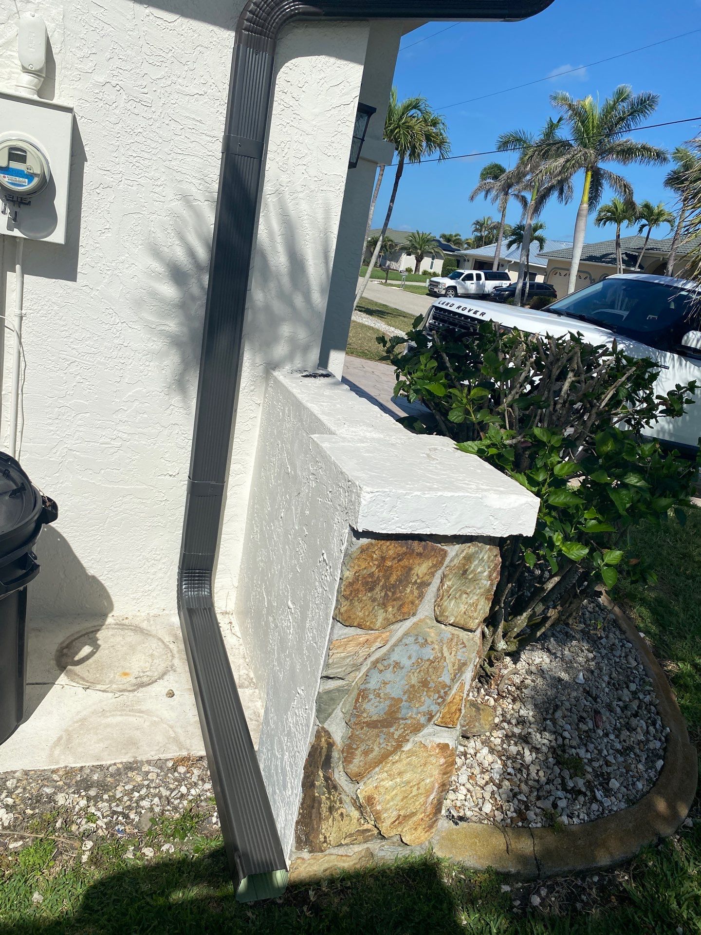 Black Seamless Gutters for Modern Homes in Punta Gorda by Gutter Professors