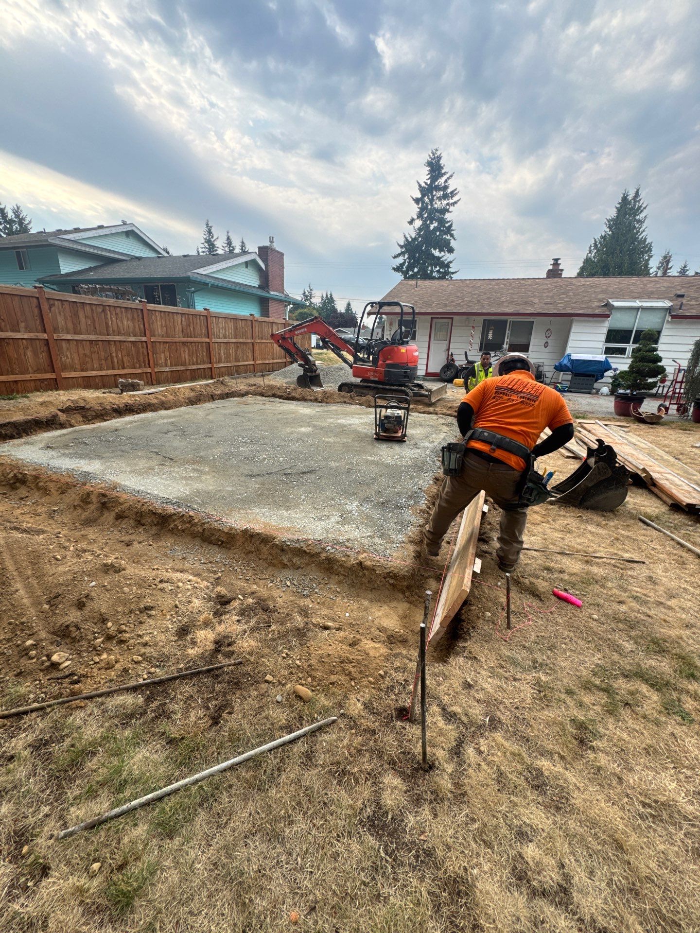 Backyard Concrete Slab Installation | Everett  by Jireh Asphalt & Concrete Inc 