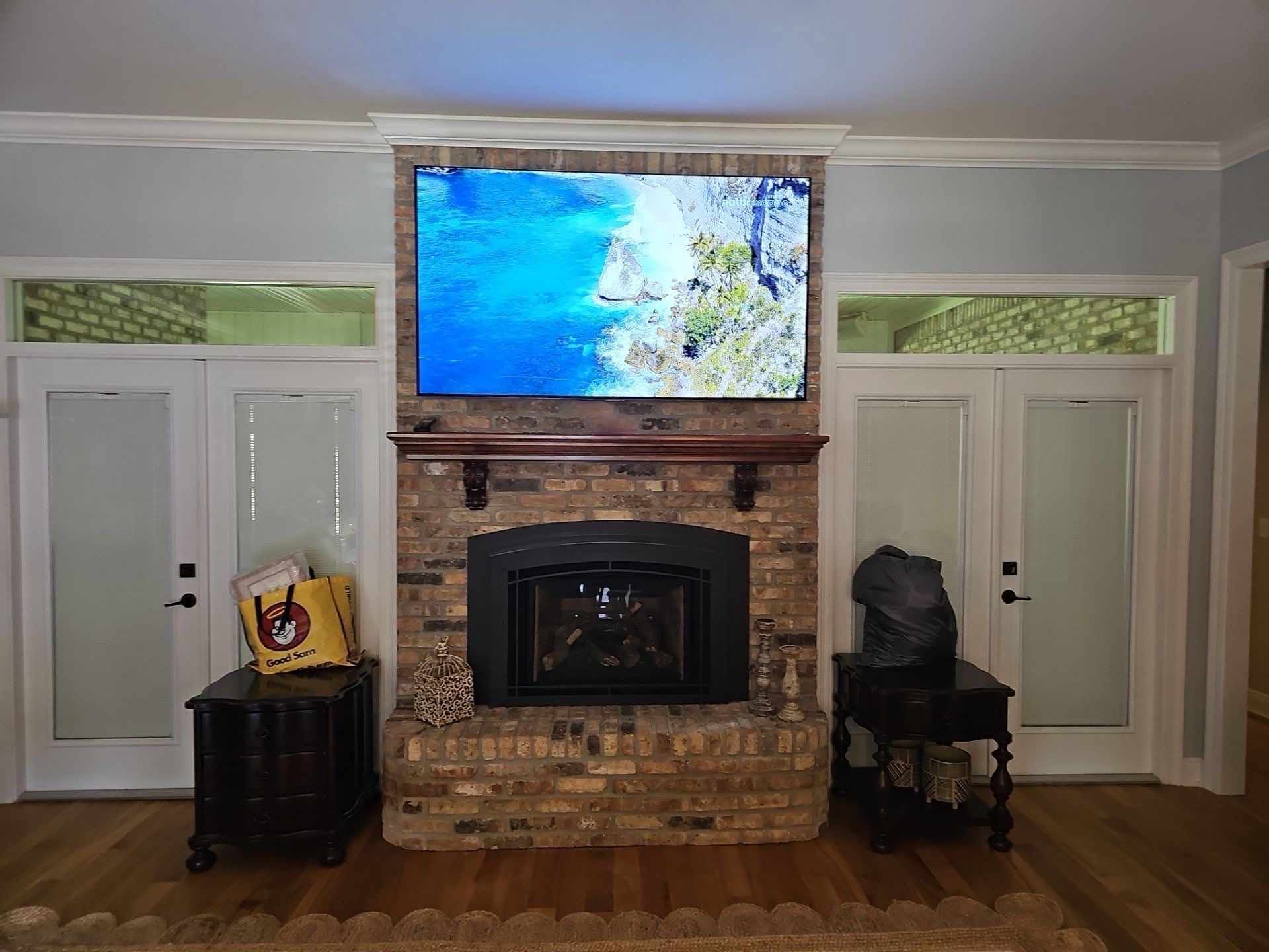 Fireplace TV Mounting Projects by Hangman Mounting & Installation 