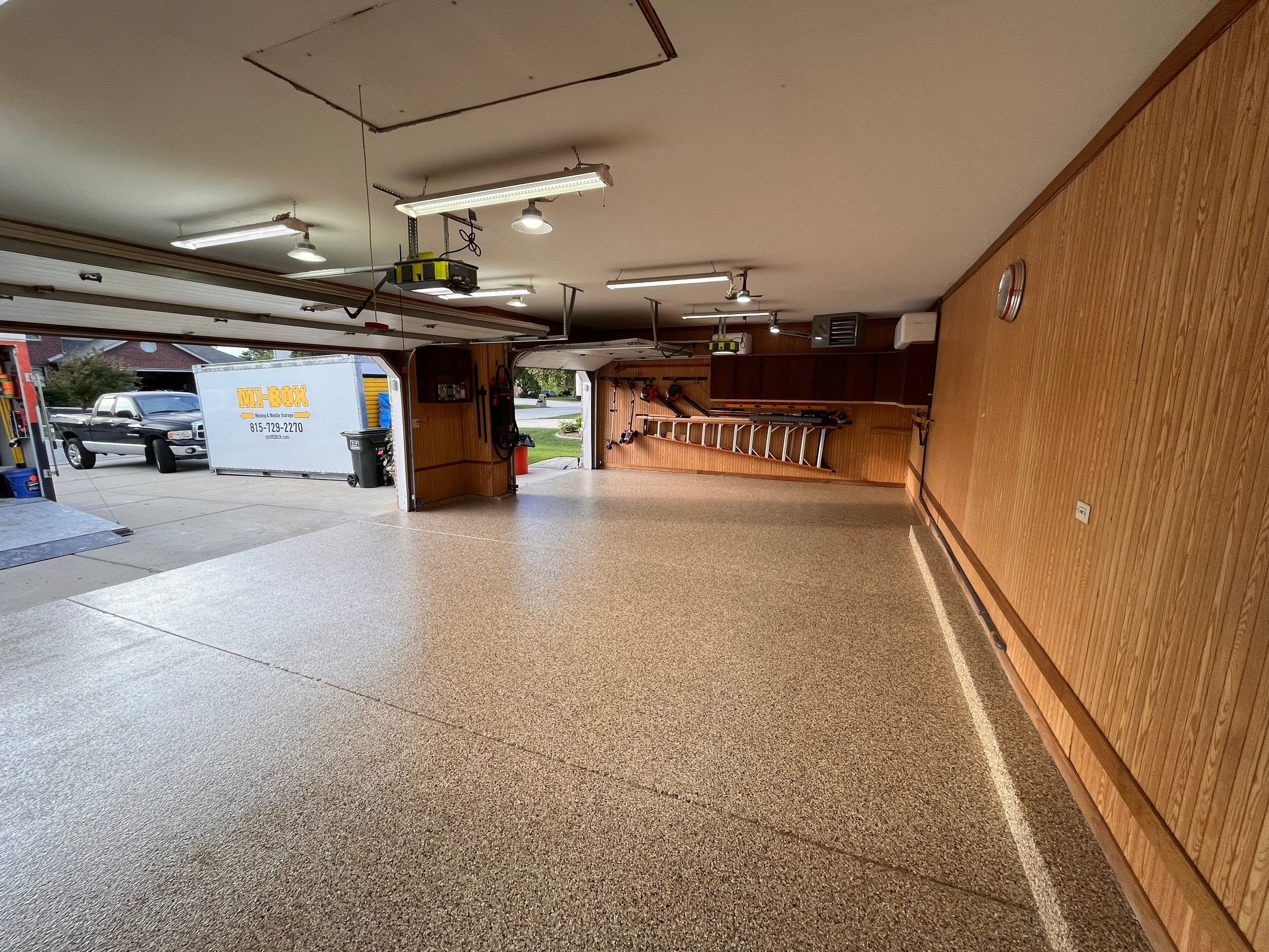 Outback Garage Floor Coating by Level 10 Coatings