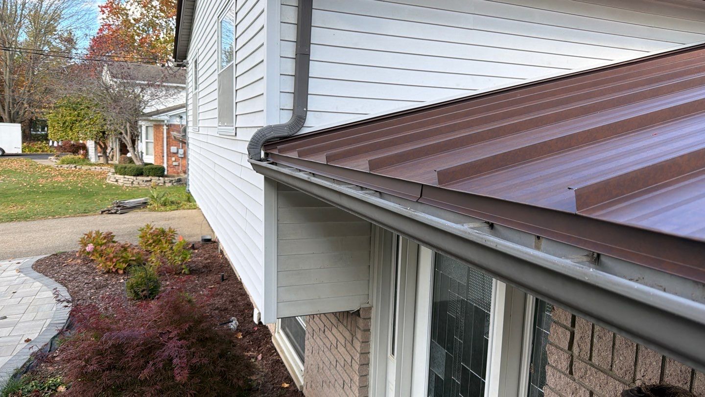 Roof Replacement using MS Standing Seam Roof Western Rust by 180 Contractors