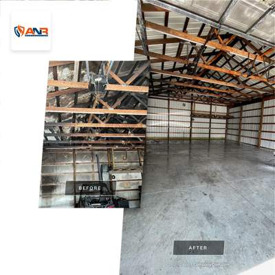 Structural Cleaning and Repairs in Barn