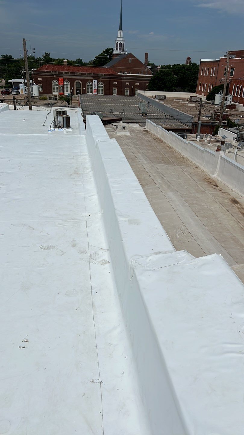Commercial Roofing Installation using GAF by Frontline Roofing and Construction