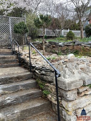 Traditional Iron Railing – Residential Entry – Keedysville, MD