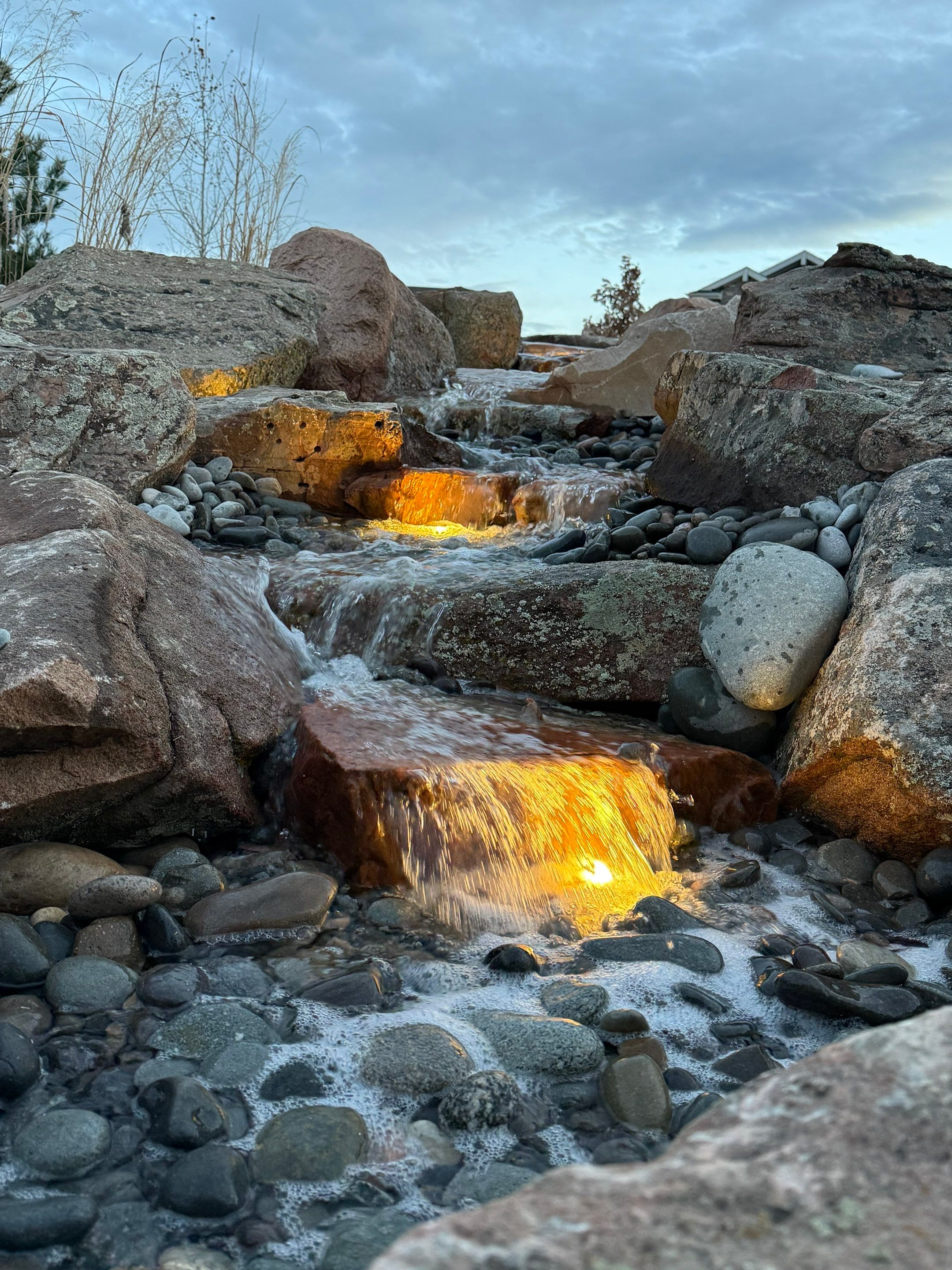 waterfalls in Arvada by JRM landscape & design