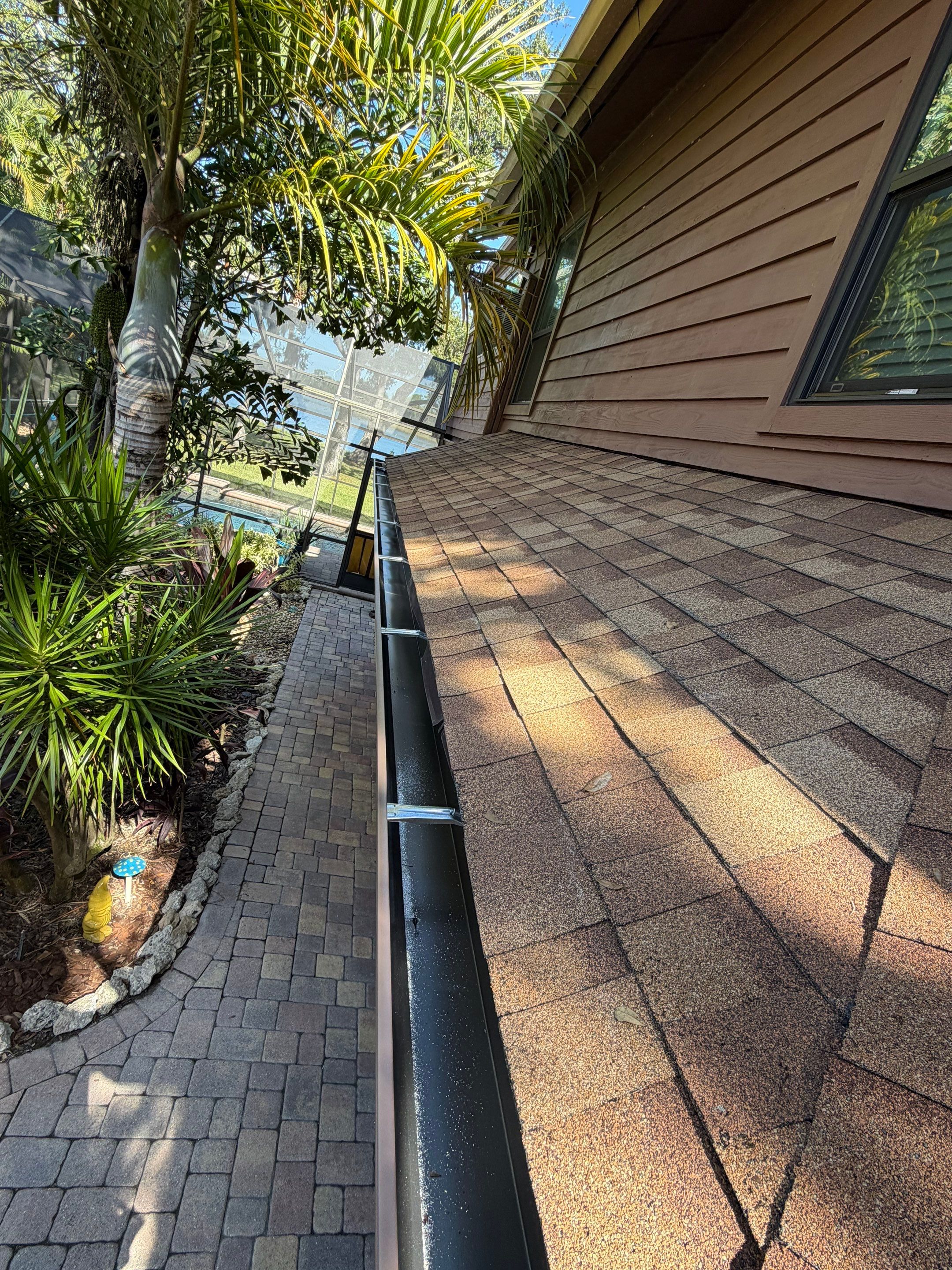 6-inch Seamless Gutters Installed in Sarasota FL by Gutter Professors