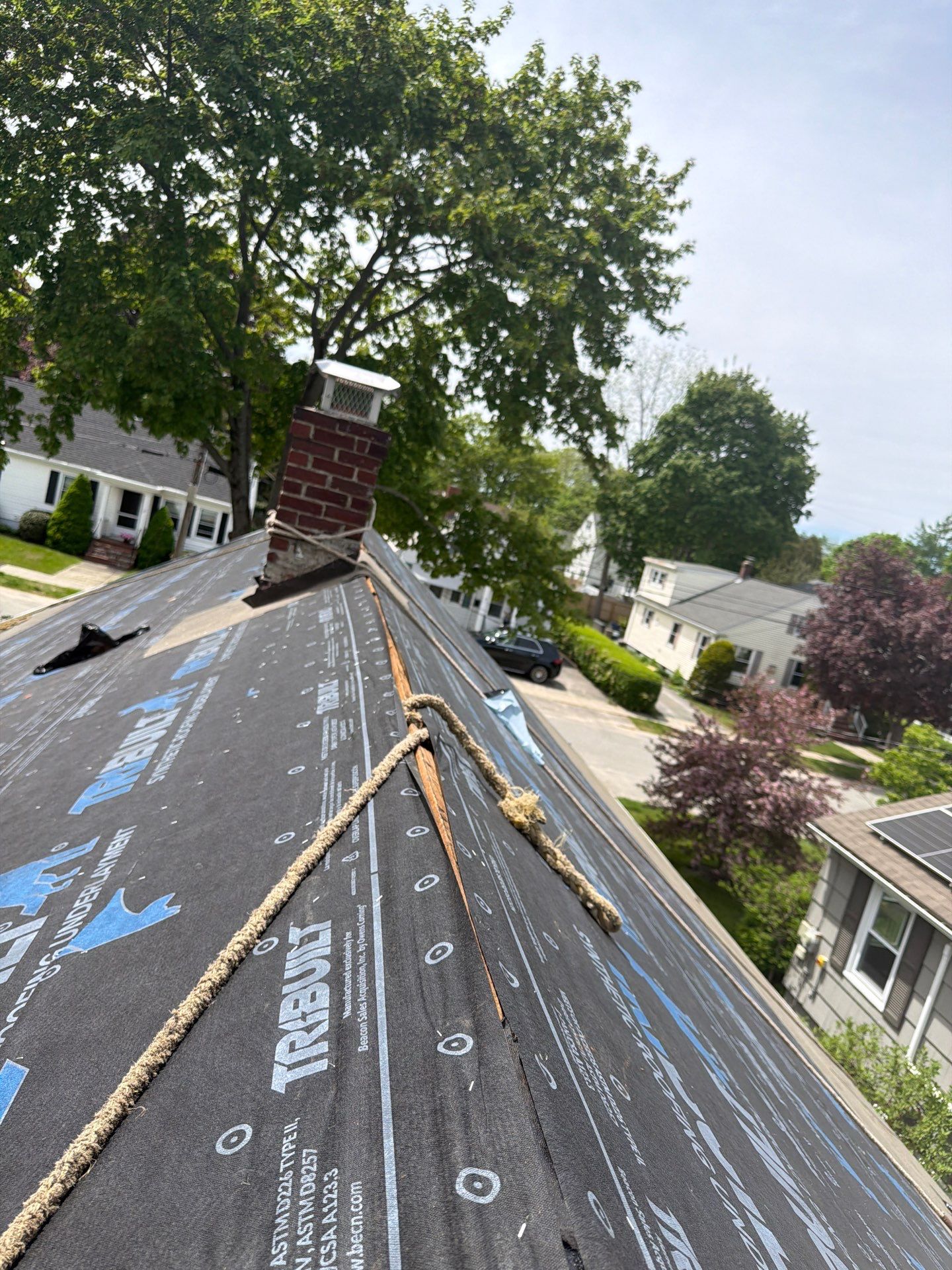 Residential Asphalt Roofing Installation in South Portland, Maine by Tall pine roofing