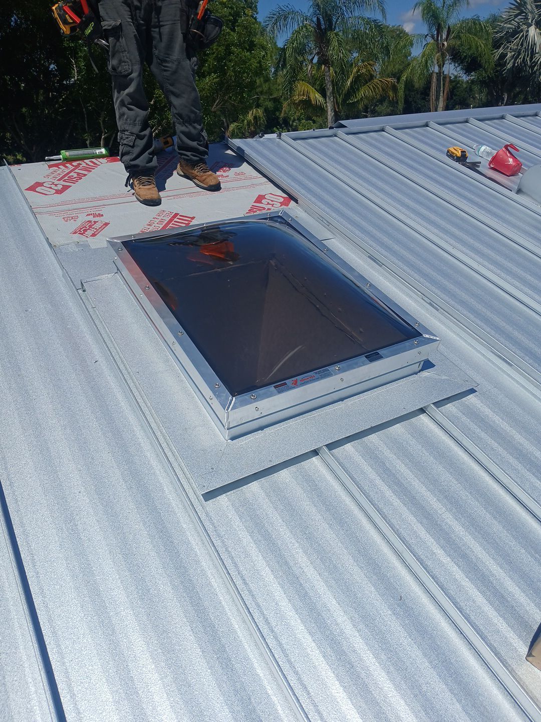 24ga 1.5" Snap-Lock Mill Finish  by Total Roofing System The Metal Roof Experts