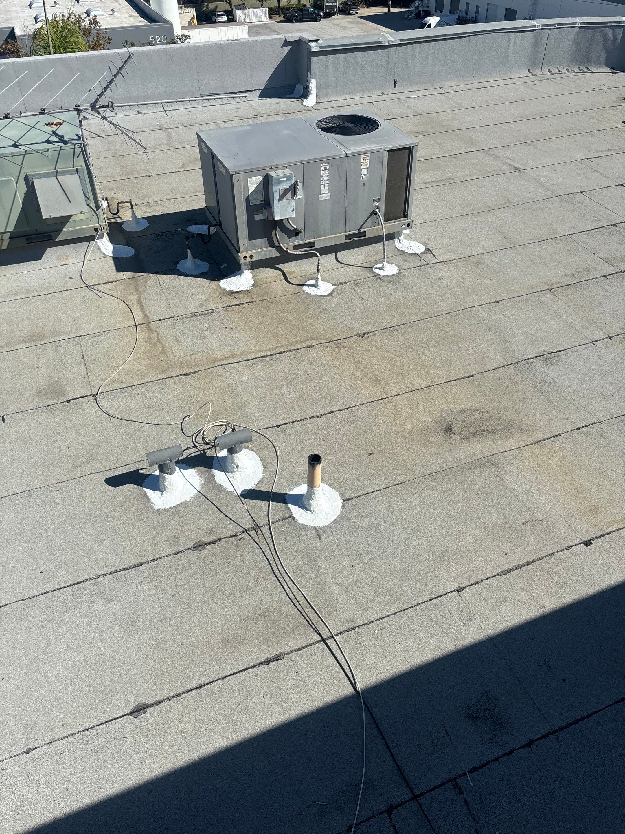 Escondido Commercial Roof Maintenance & Silicone Restoration Preparation by Zenith Roofing Services
