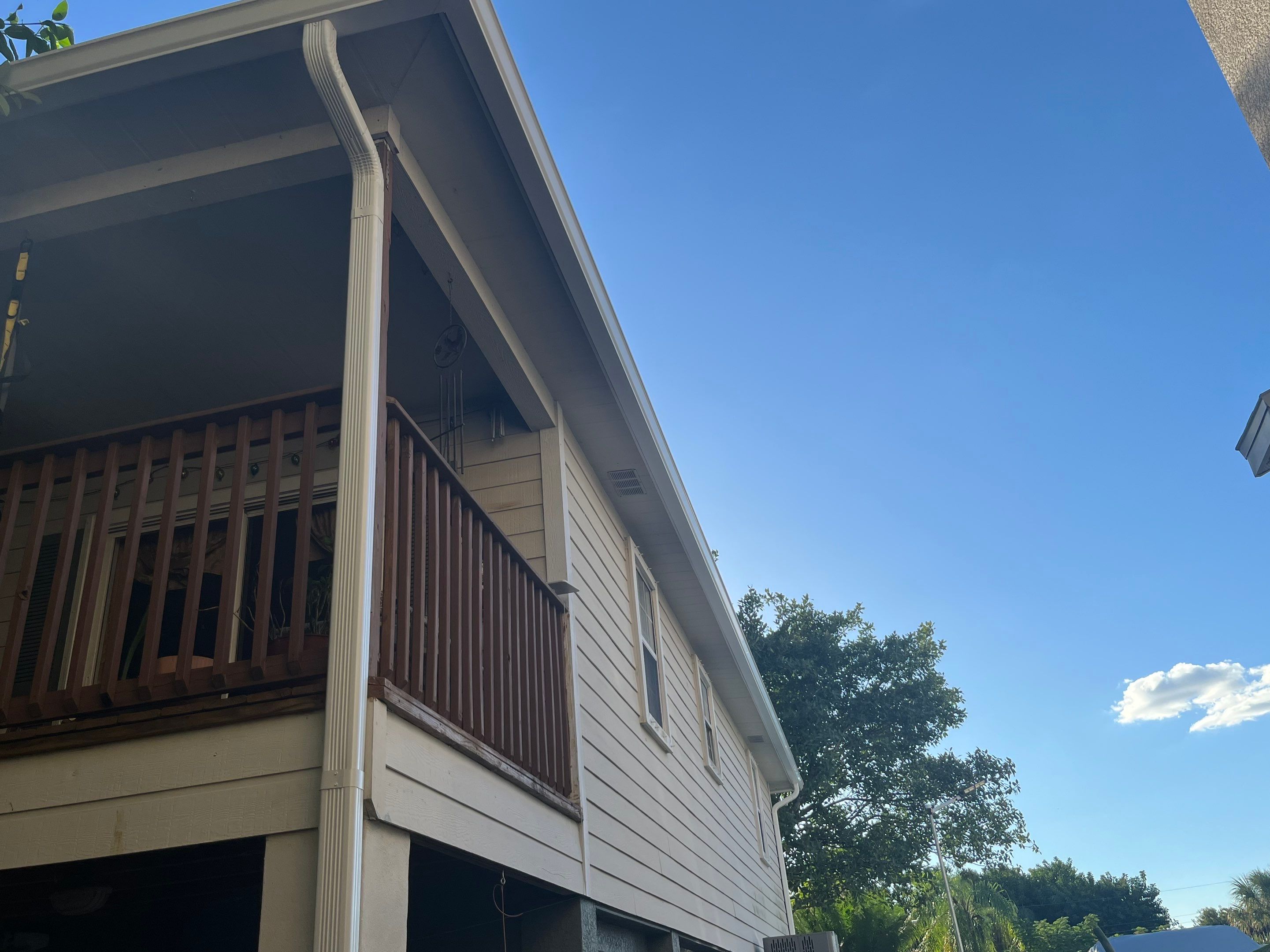 New Downspout Installation in Fort Myers FL by Gutter Professors