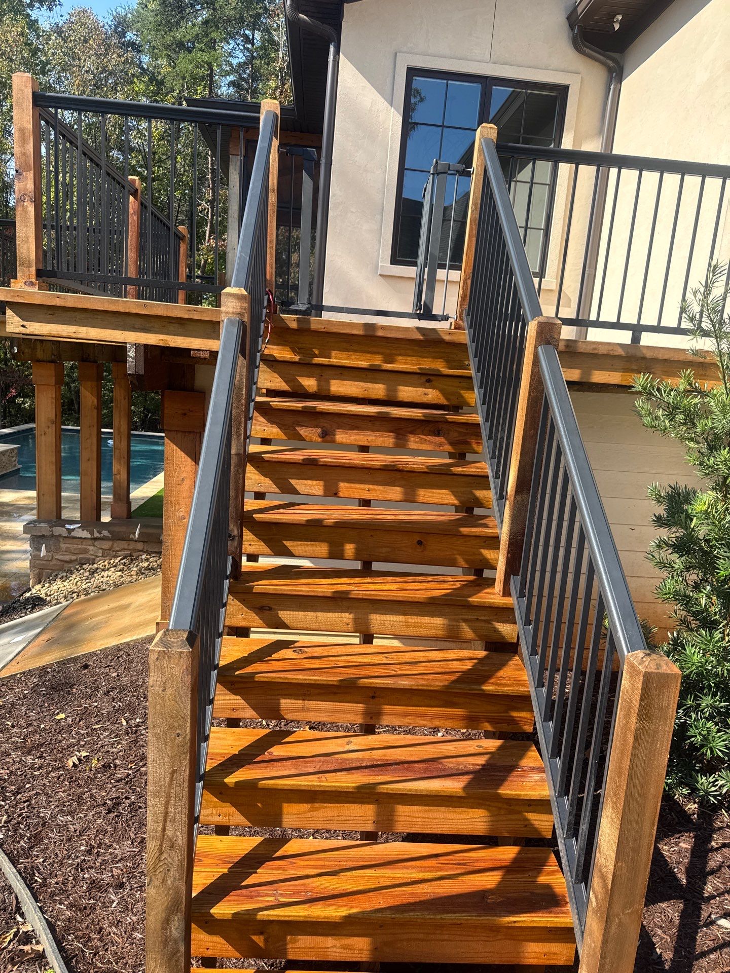 Weathered Deck using Wood Sealant and Wood Stain by DuraSeal